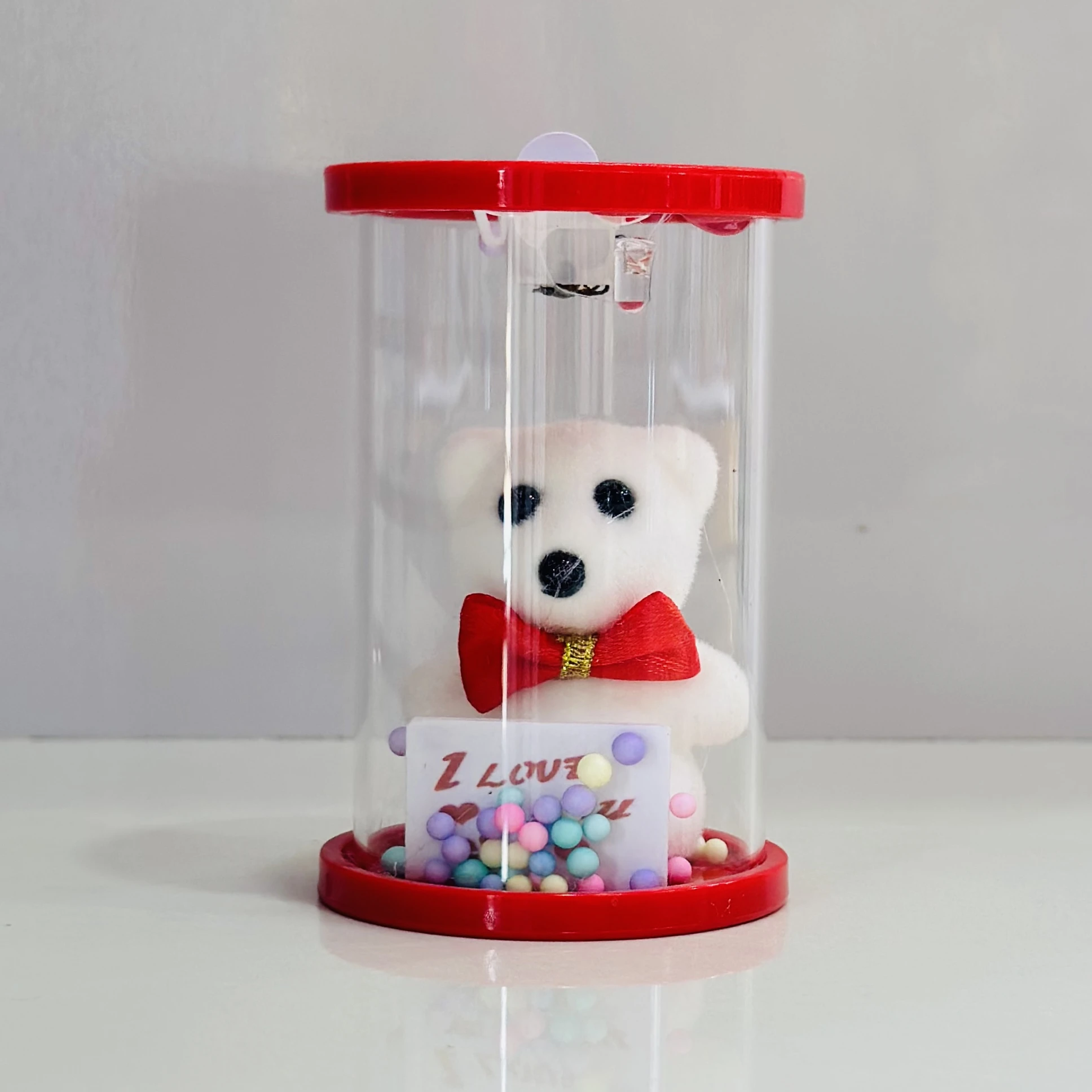 Love Teddy with Light in Glass(SKU-2KL9J1))