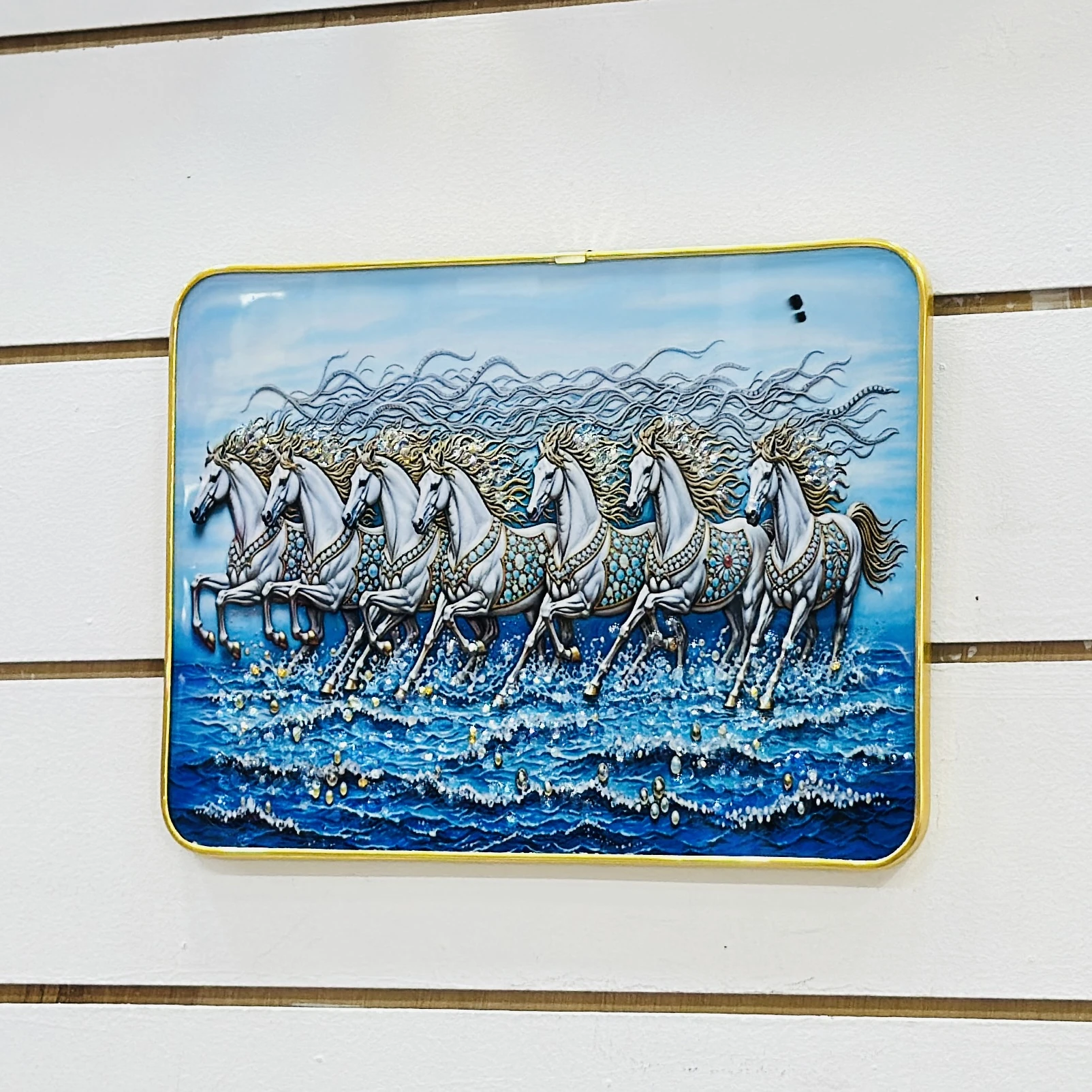 Vastu Seven Running Horses painting…. OU20QA