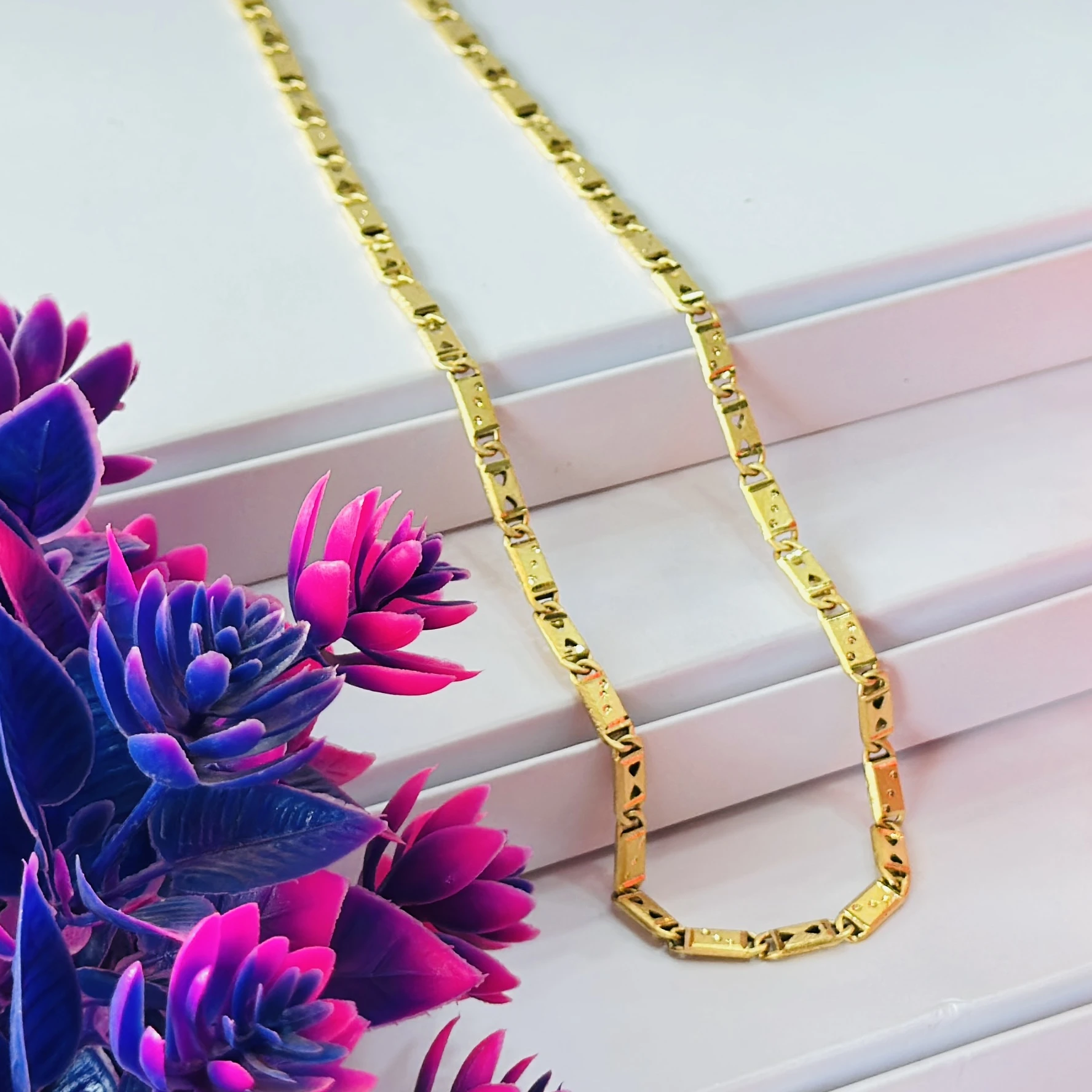 Gold Plated Nawabi Chain for Men