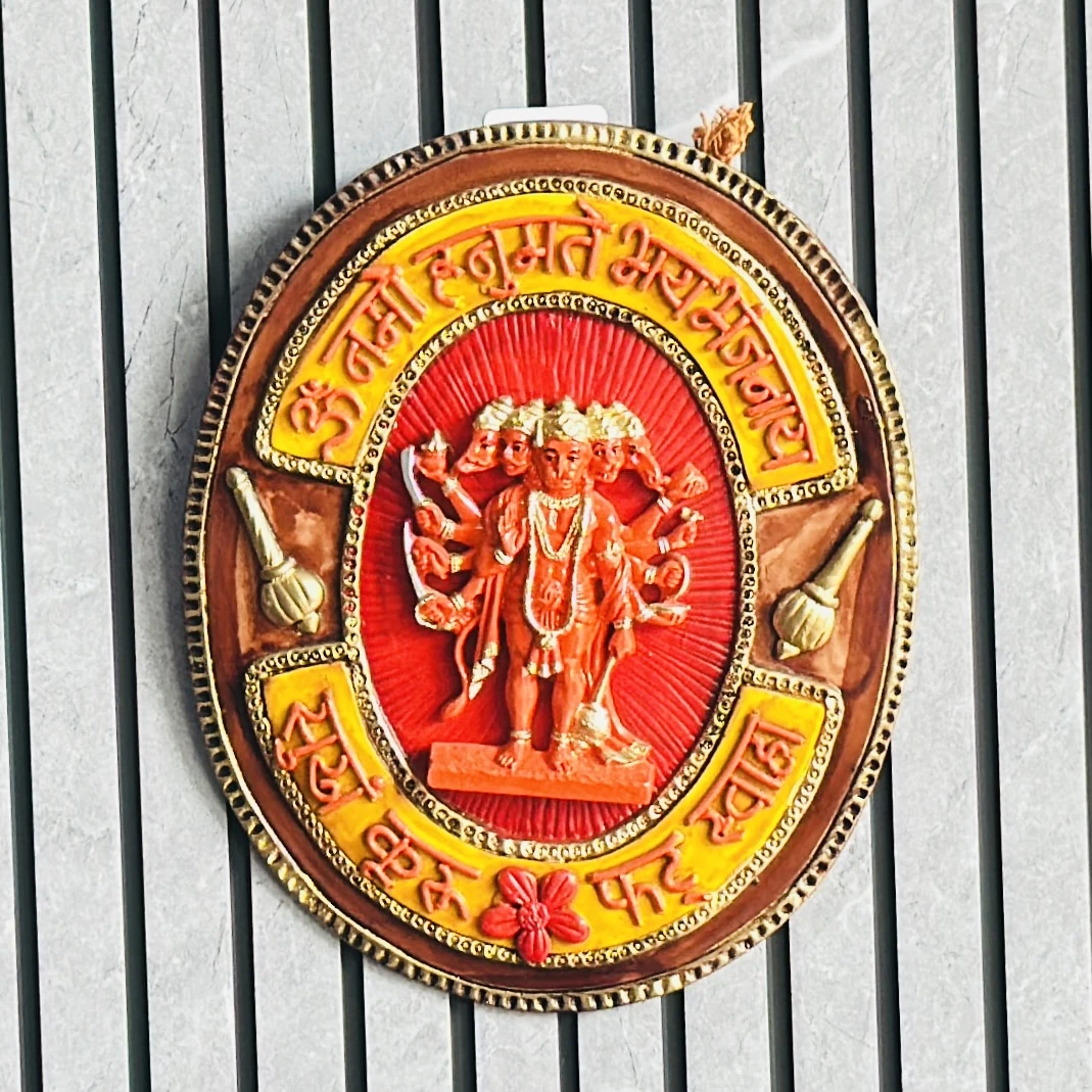 Panchmukhi Hanuman wall hanging idol  …3YBUNW