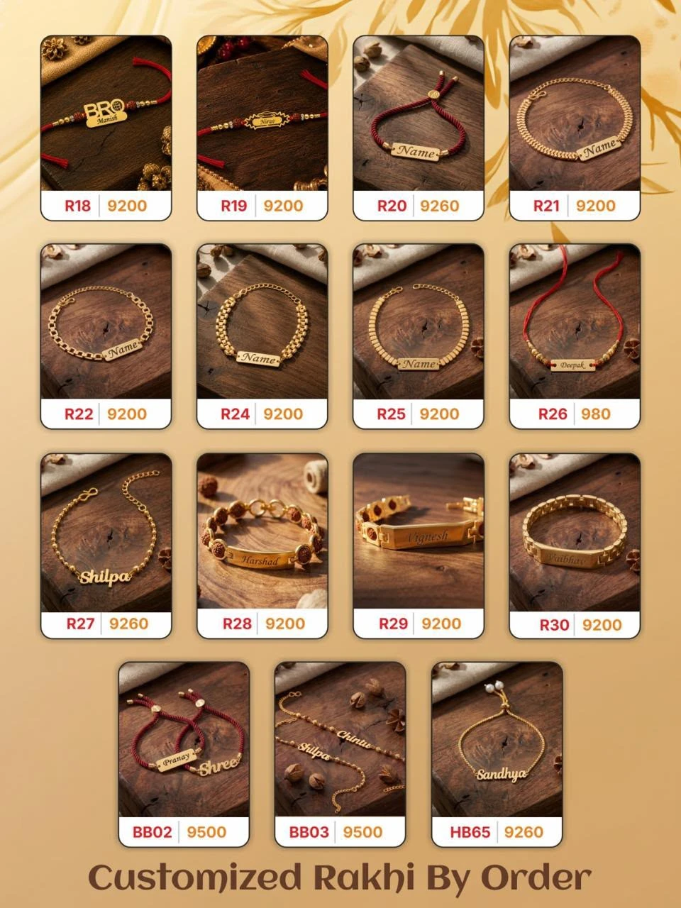 Customized Nam Rakhi