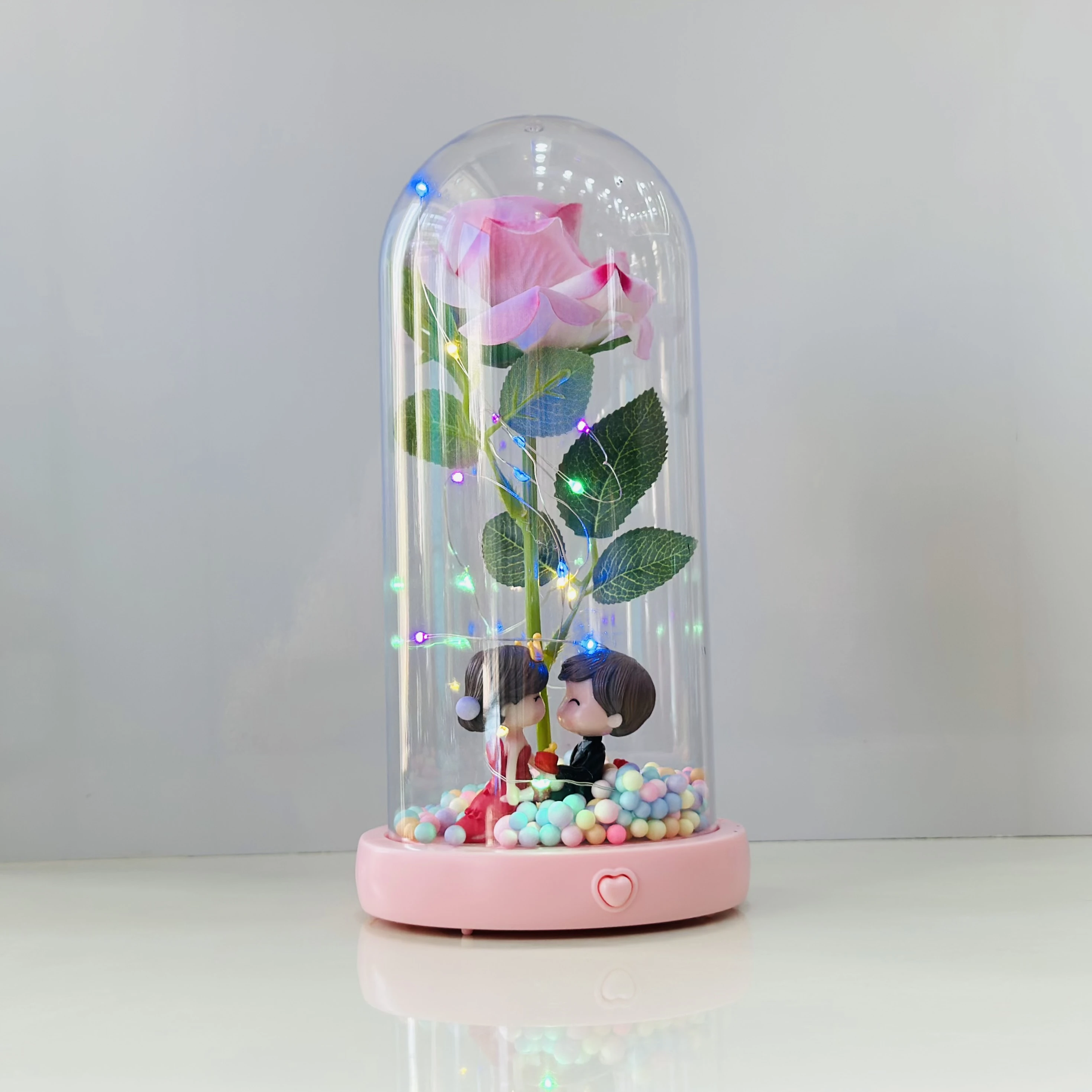 Romantic Couple LED Night Light Dome(SKU-H53OOQ)