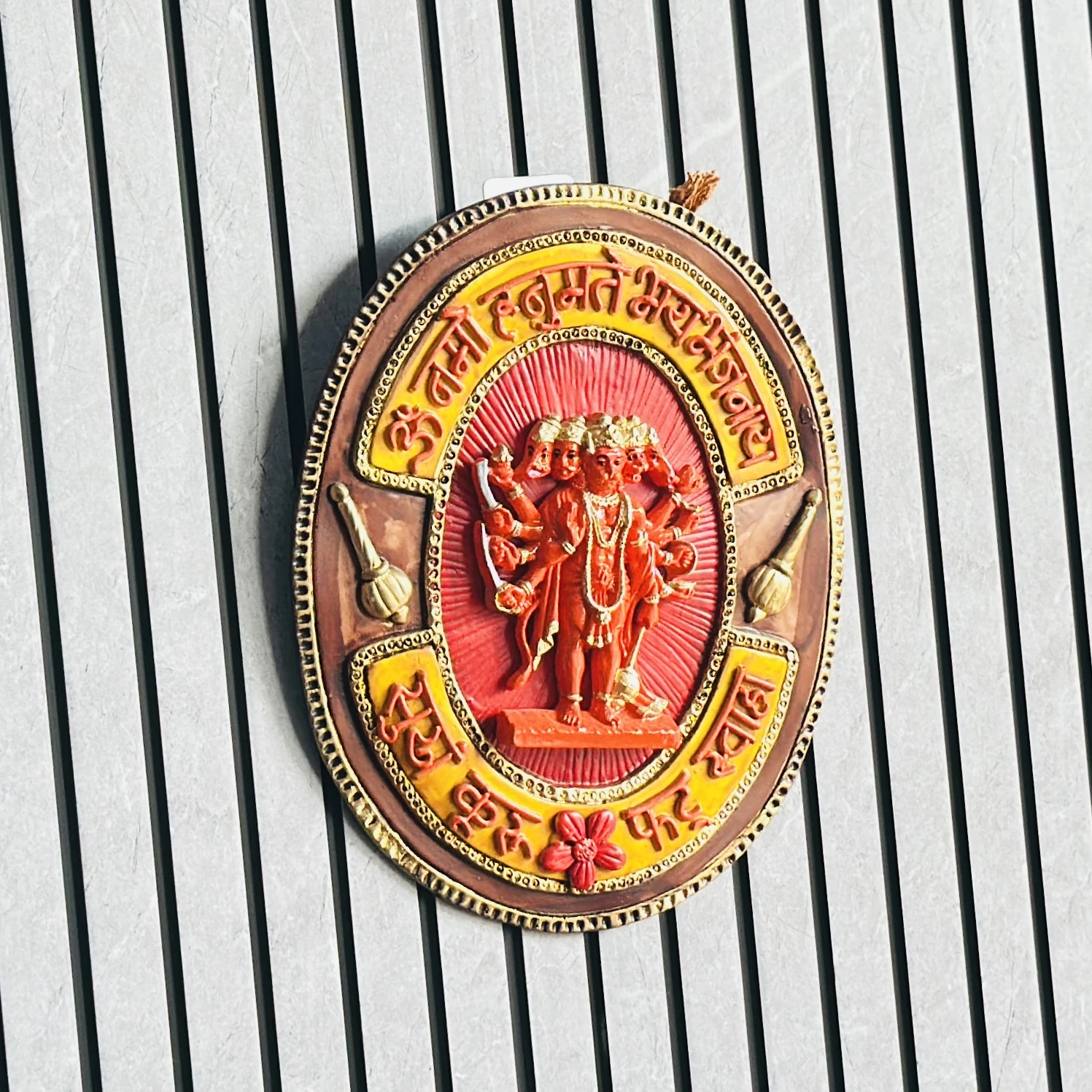 Panchmukhi Hanuman wall hanging idol  …3YBUNW