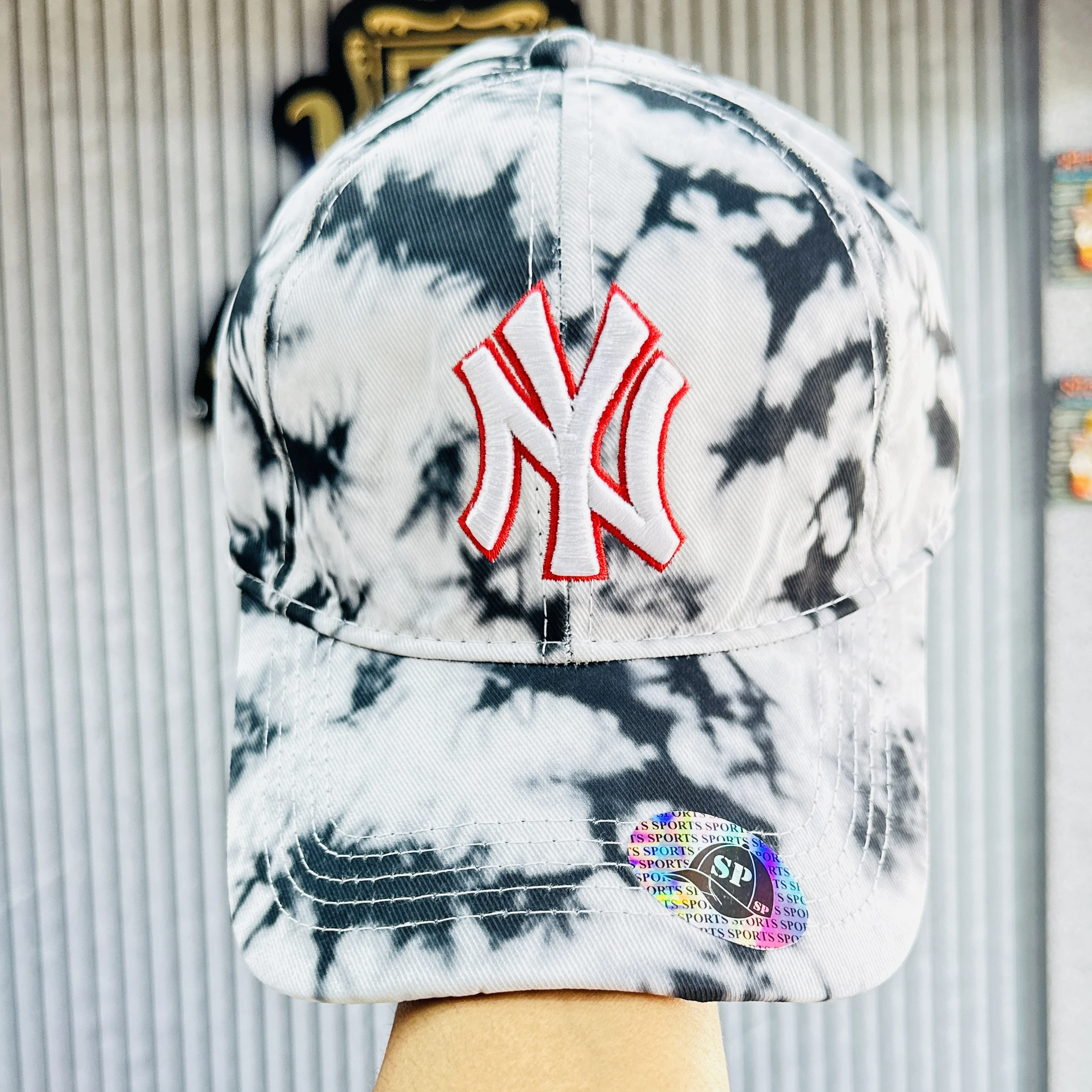 MLB Los Angeles Dodgers tie-dye adjustable hat.