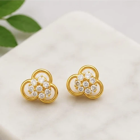 Joyalukkas 22KT gold stud earrings