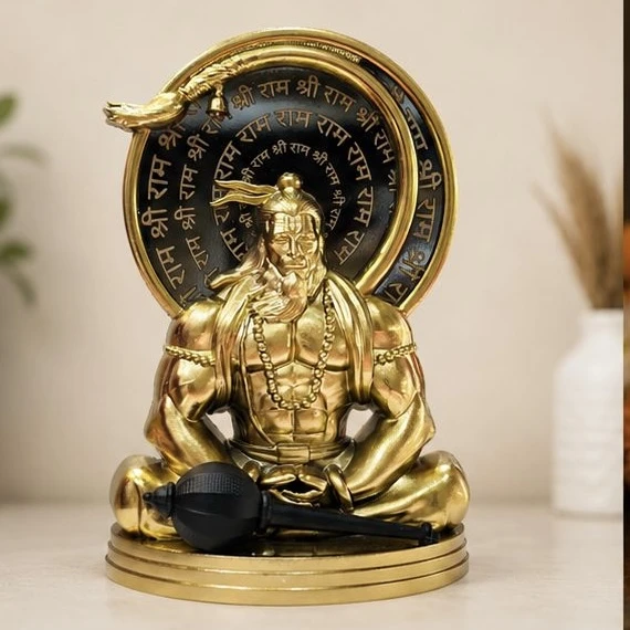 Craftam or Artbiz antique finish Lord Hanuman