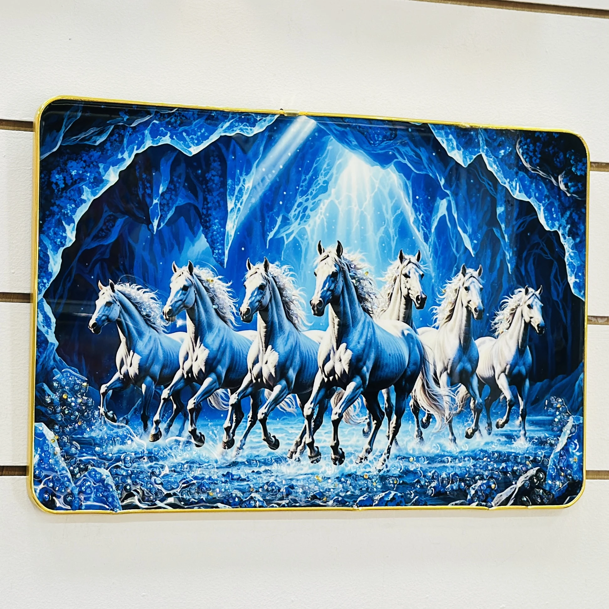 Seven Lucky Running Vastu Horses Art…… 4GDF54