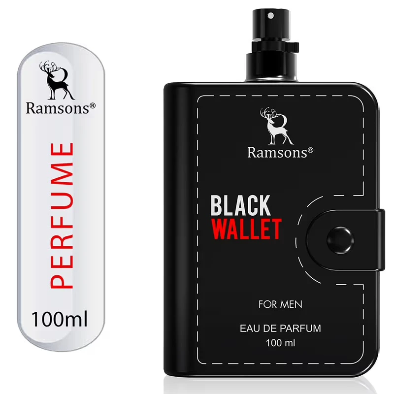 Black wallet perfume