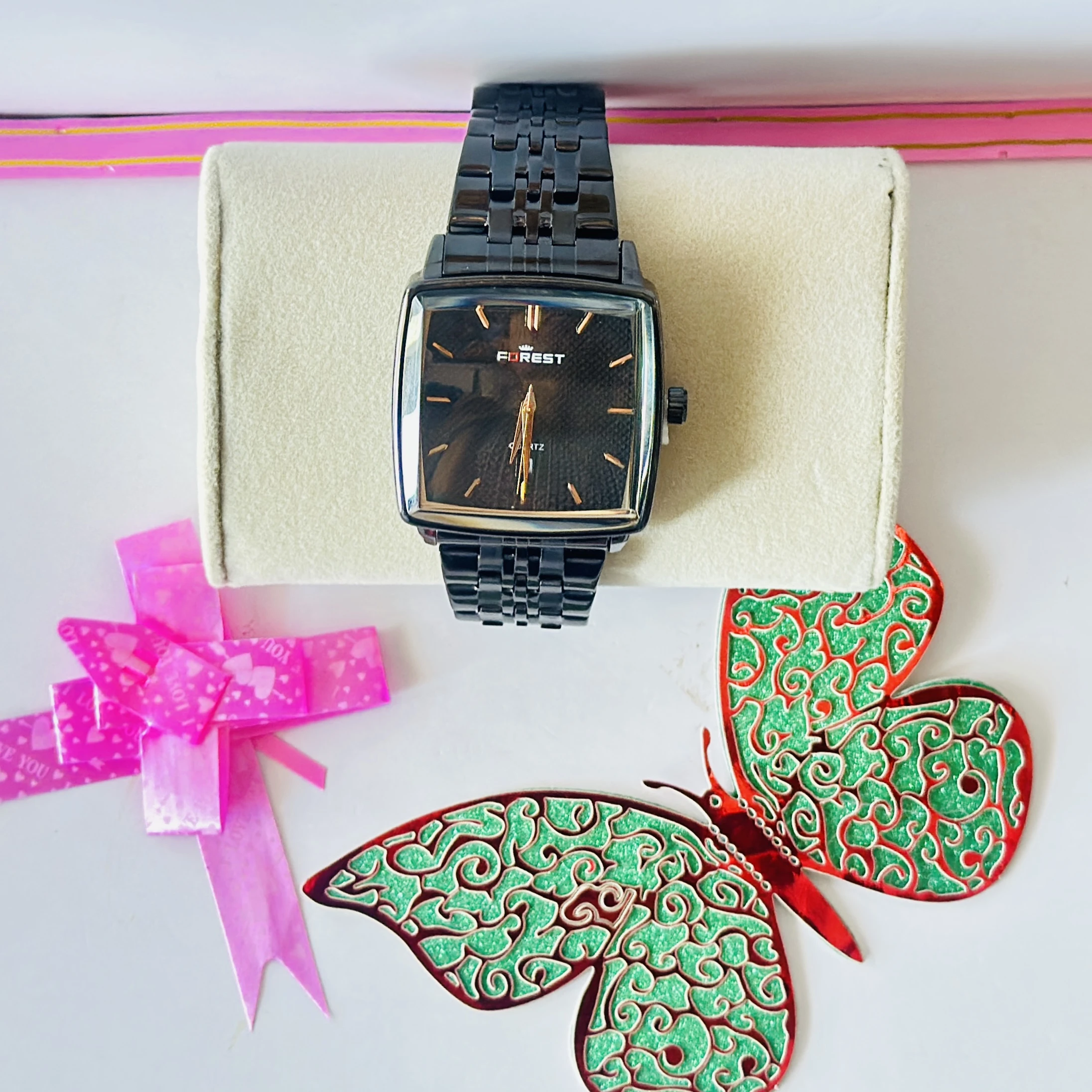 Forest brand premium square-look quartz watch.