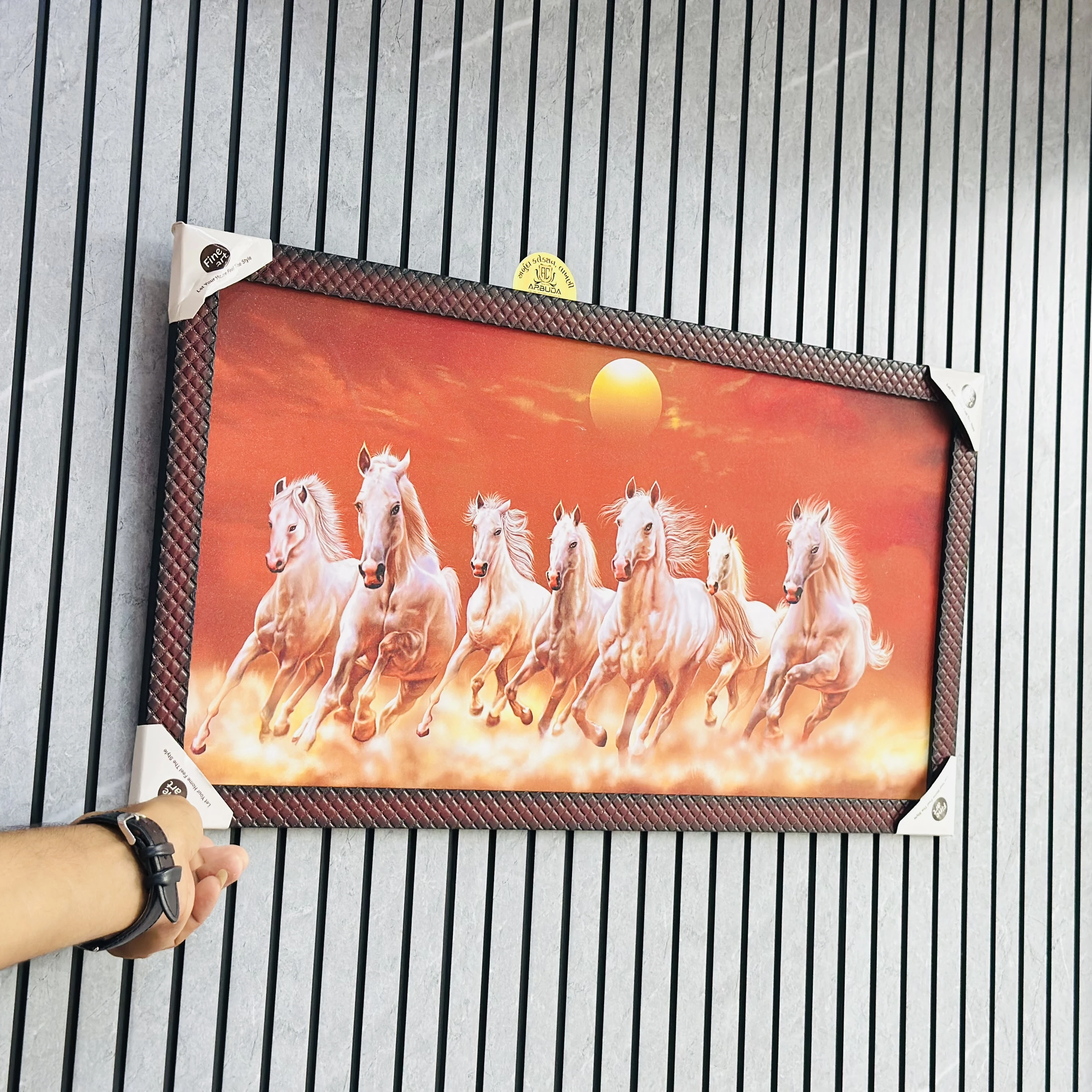Seven Horses vastu frame wall art (SKU-5UM7BT)