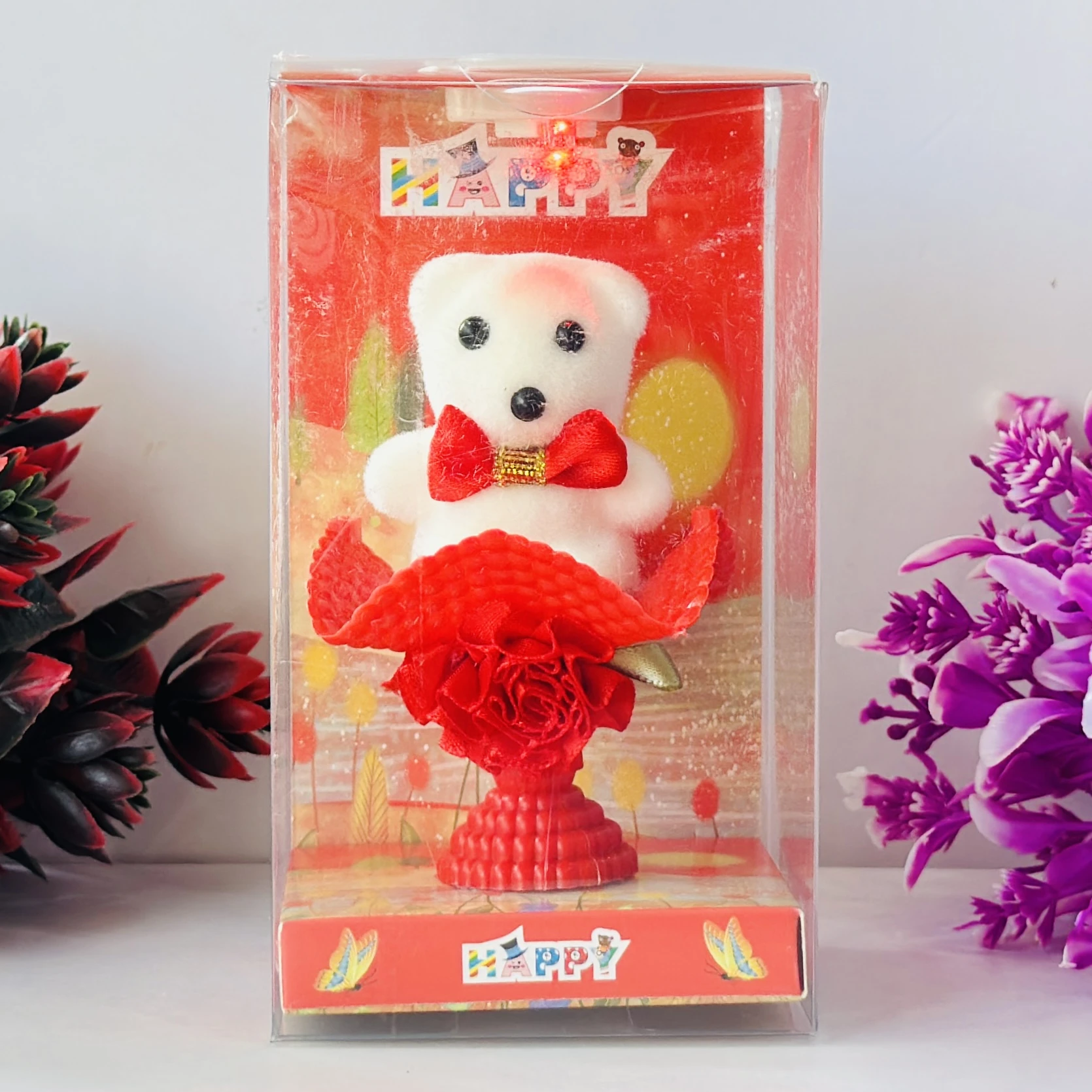 FernHaus Teddy and Rose Gift Box
