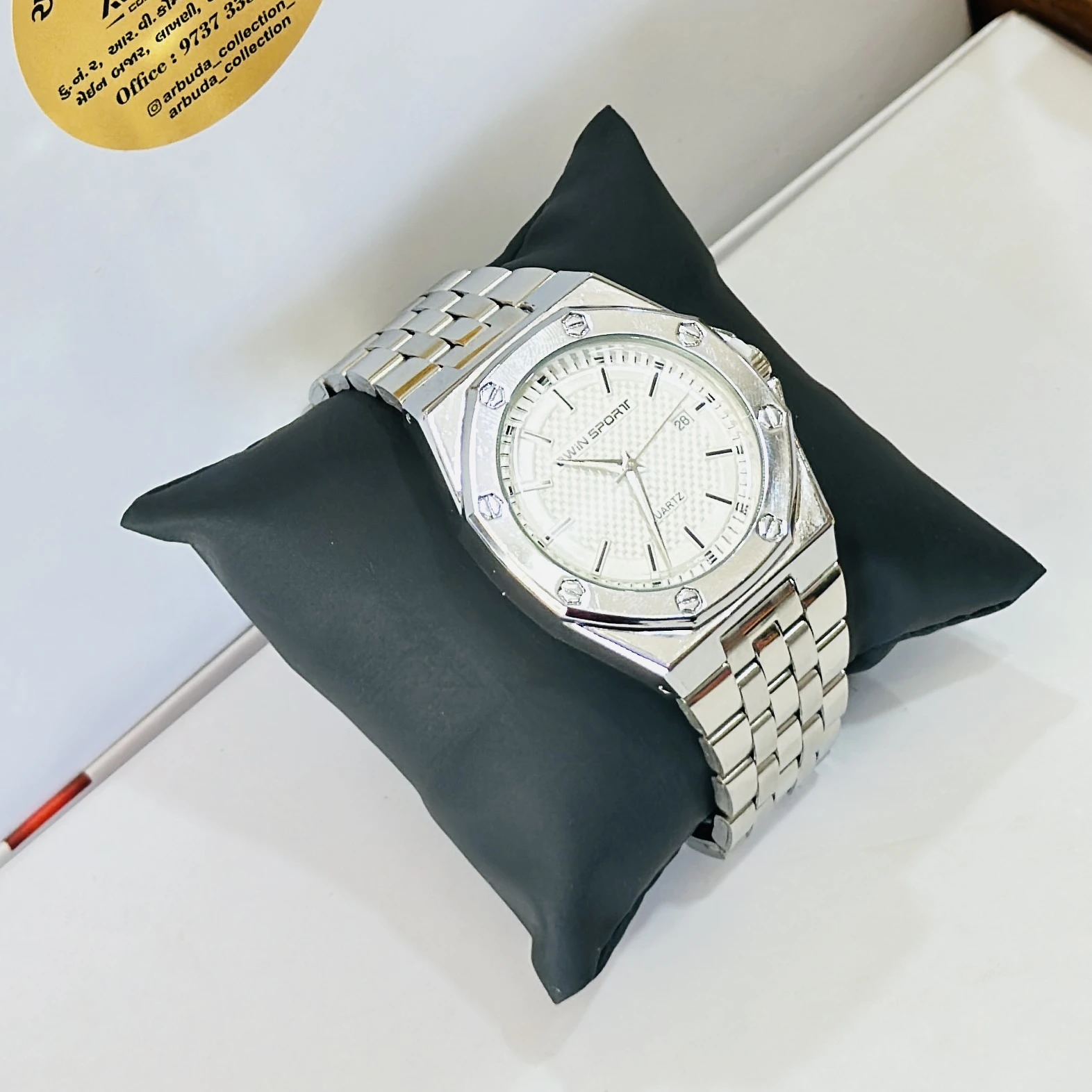 Silver Coloured Analog Watch