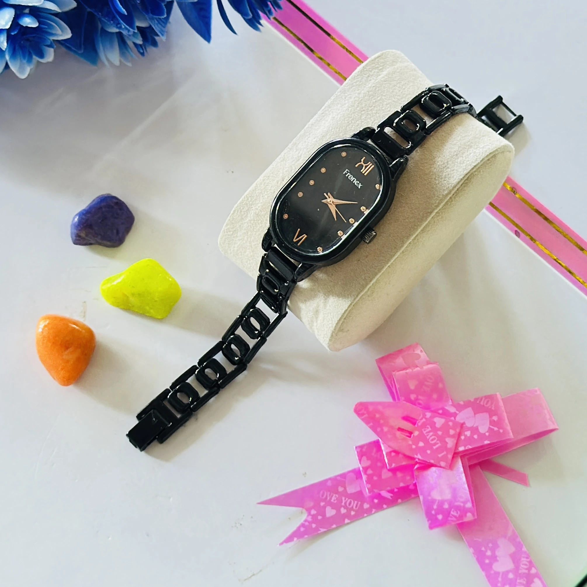 Frenex Sonata Utsav black dial watch for women