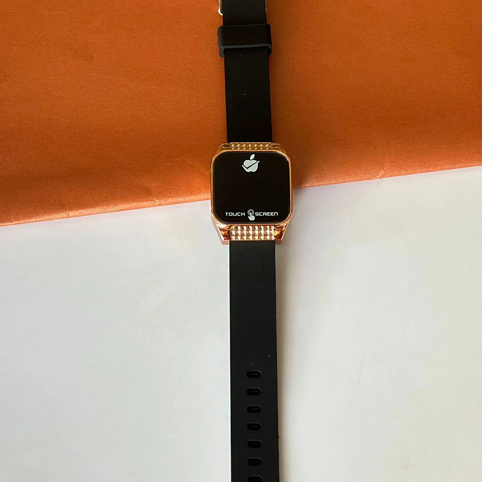 Black digital watch