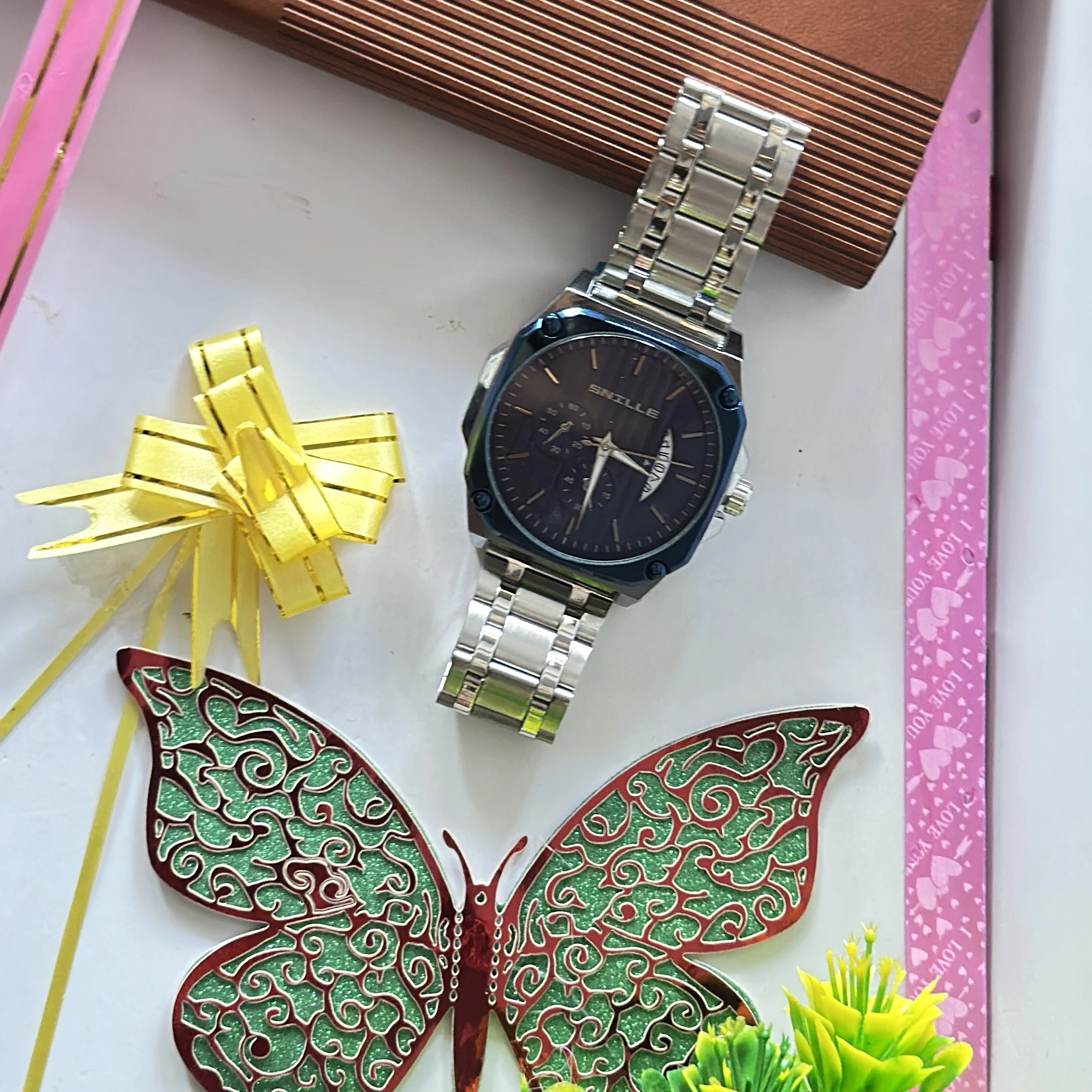 Snille Premium double dial analog watch