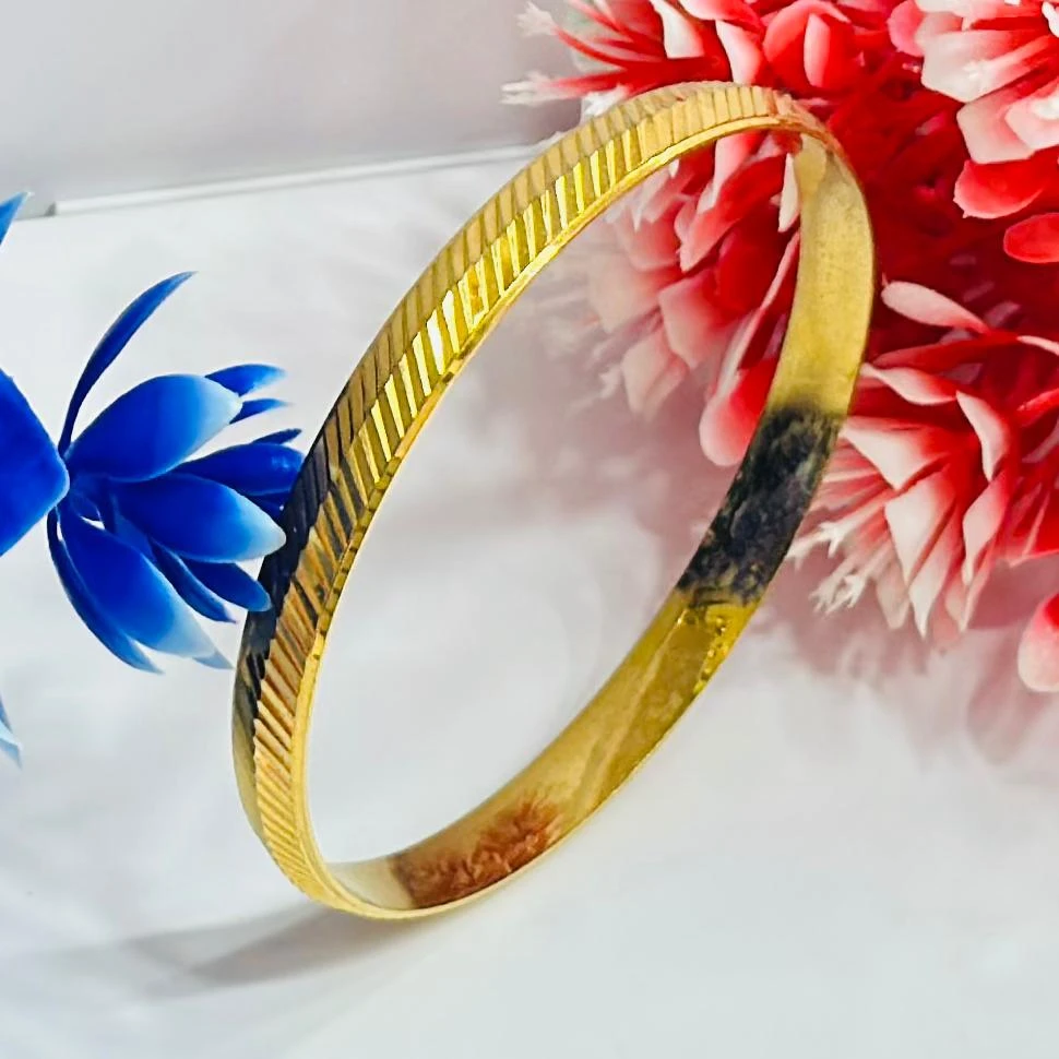 1 Gram Gold Plated Panther Kada for Men & Women