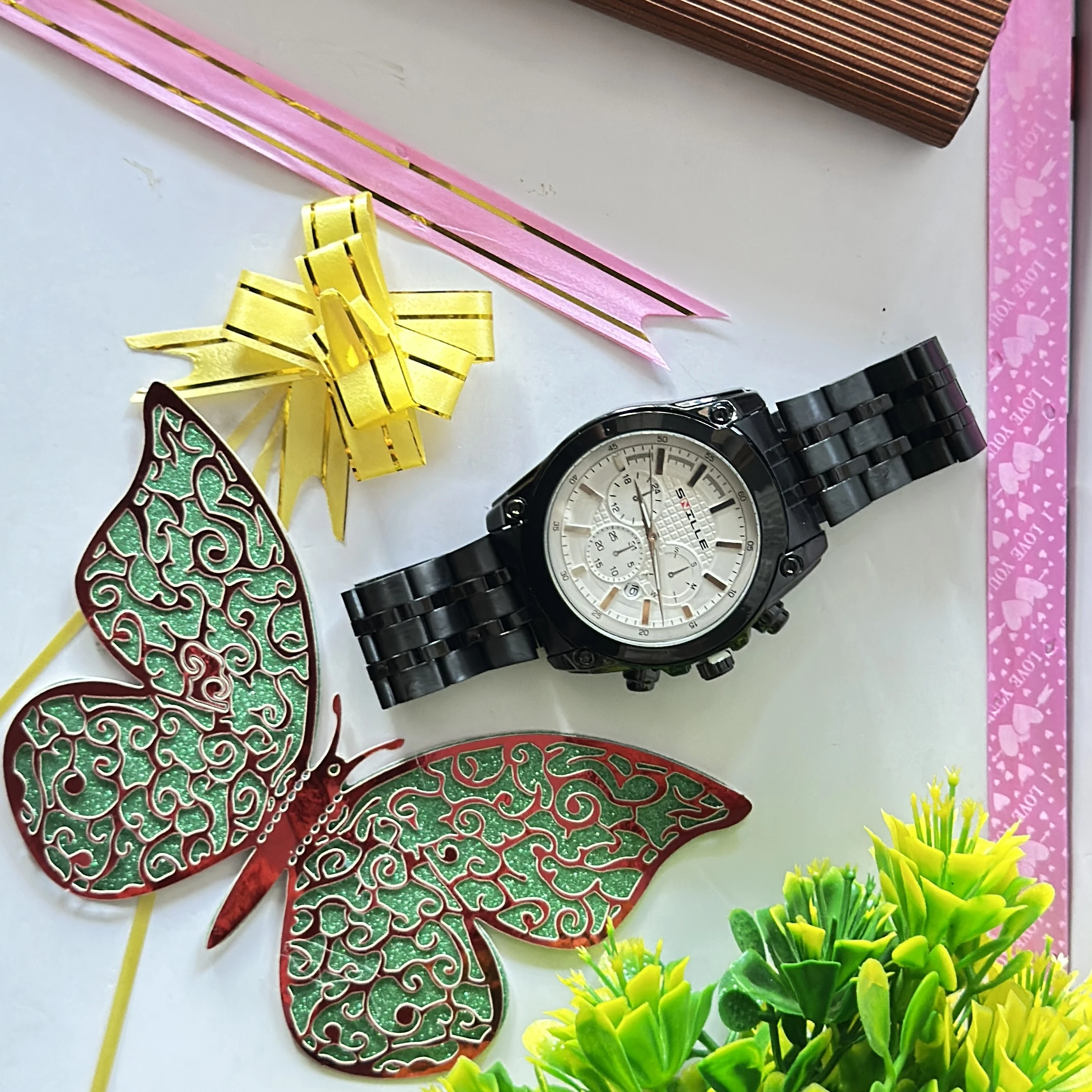 Snille Premium double dial analog watch