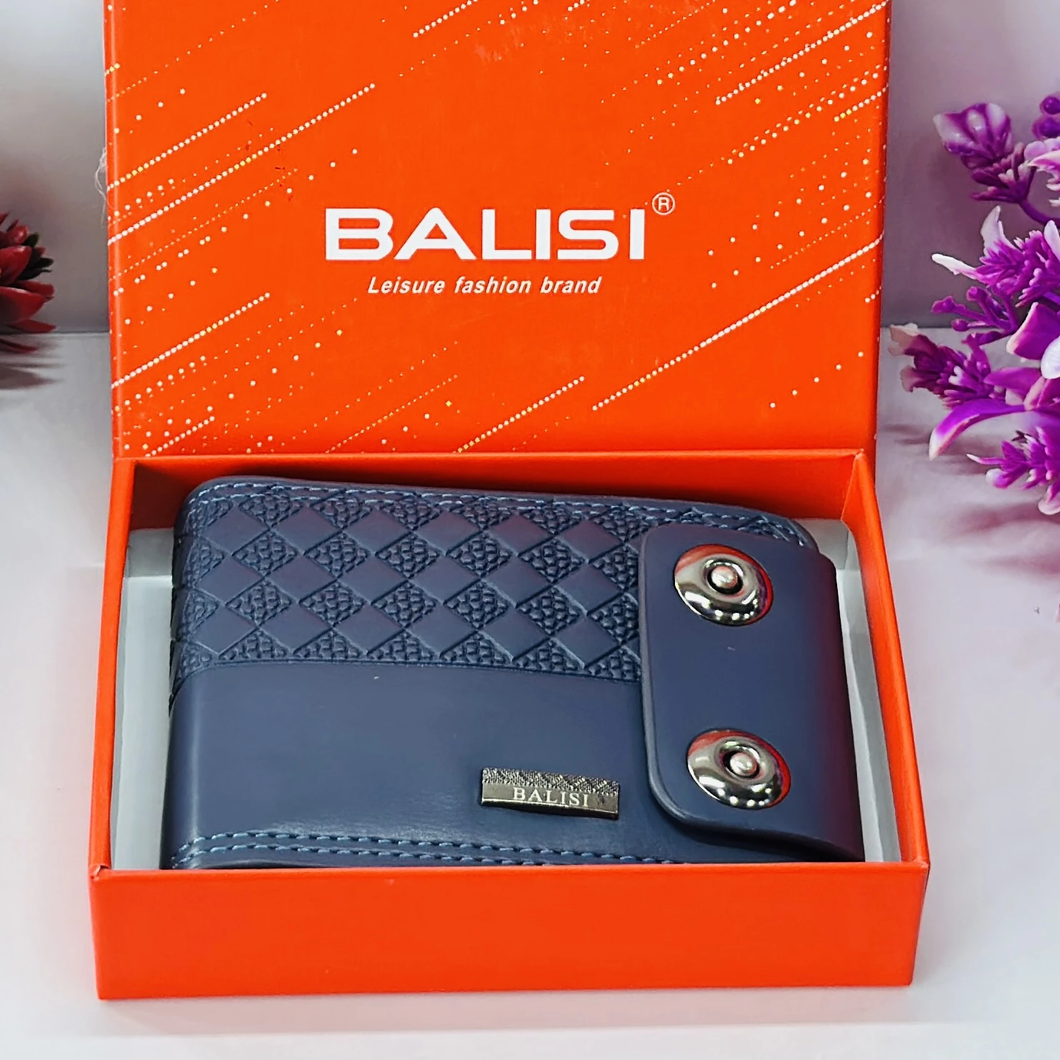 Balisi men's PU leather bi-fold or tri-fold wallet