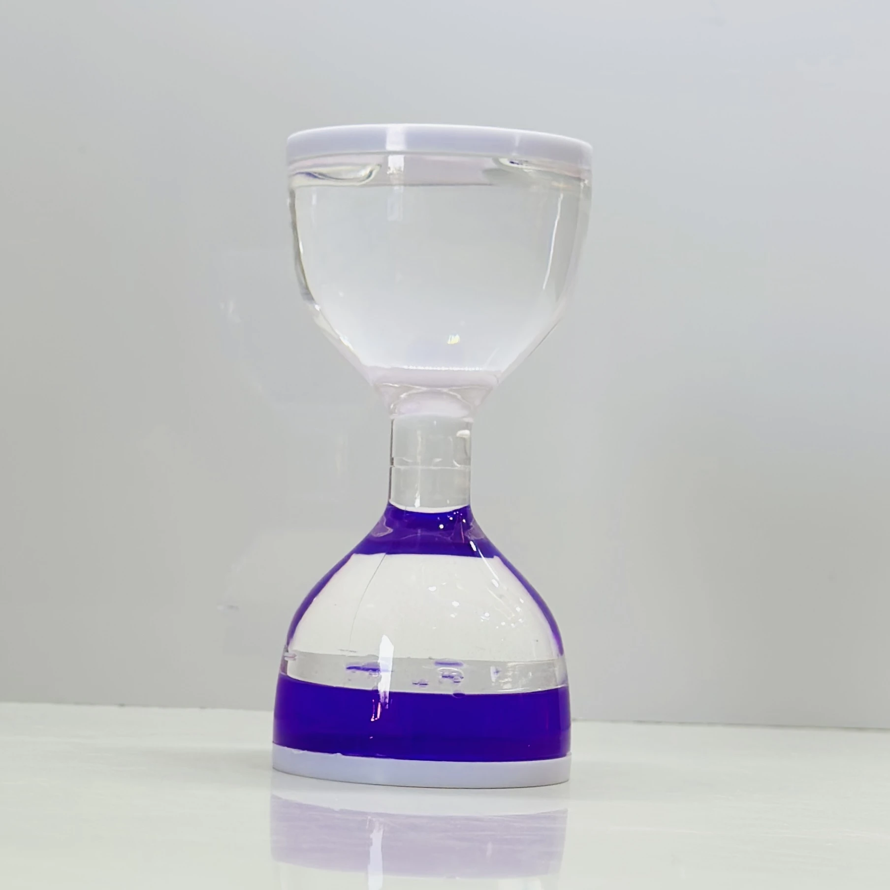 Beautiful Colored Floating Bubble Hourglass(SKU-U749BL)