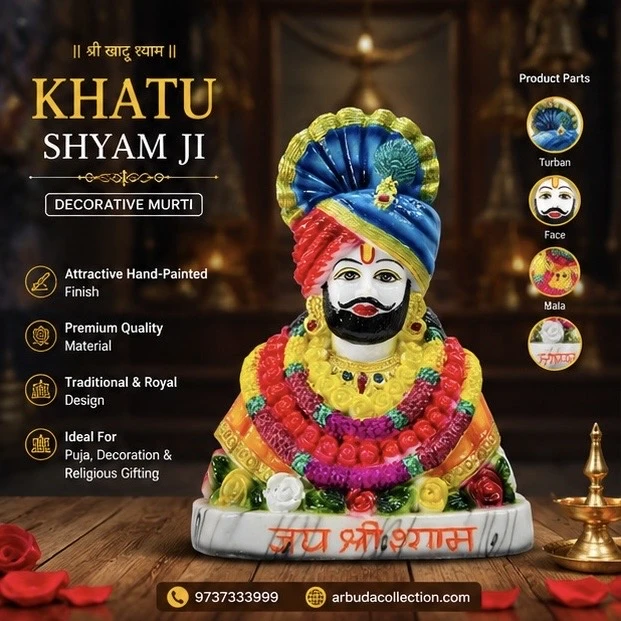 Khatu Shyam Ji idol.