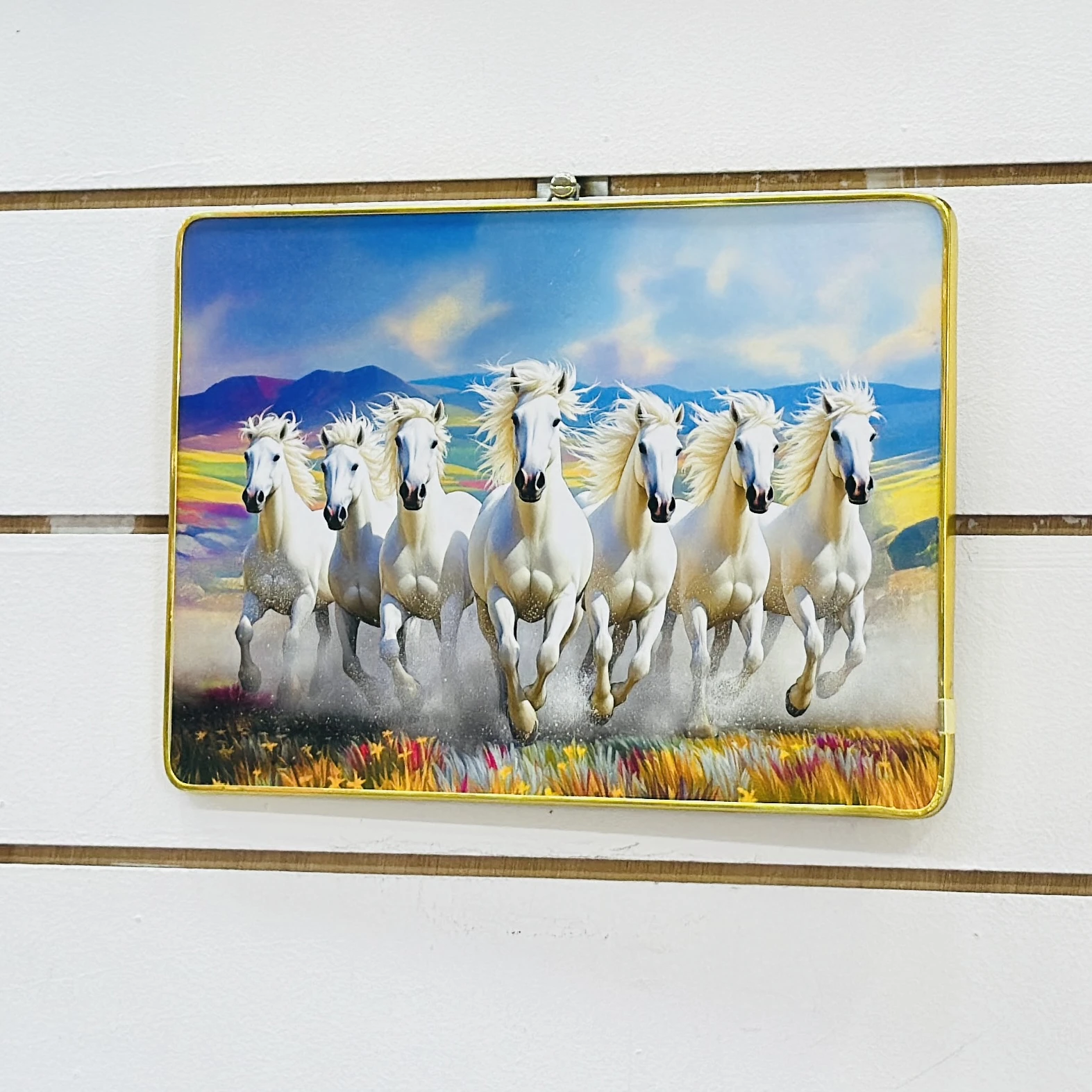 Seven Horses Running Frame…. X4PO96