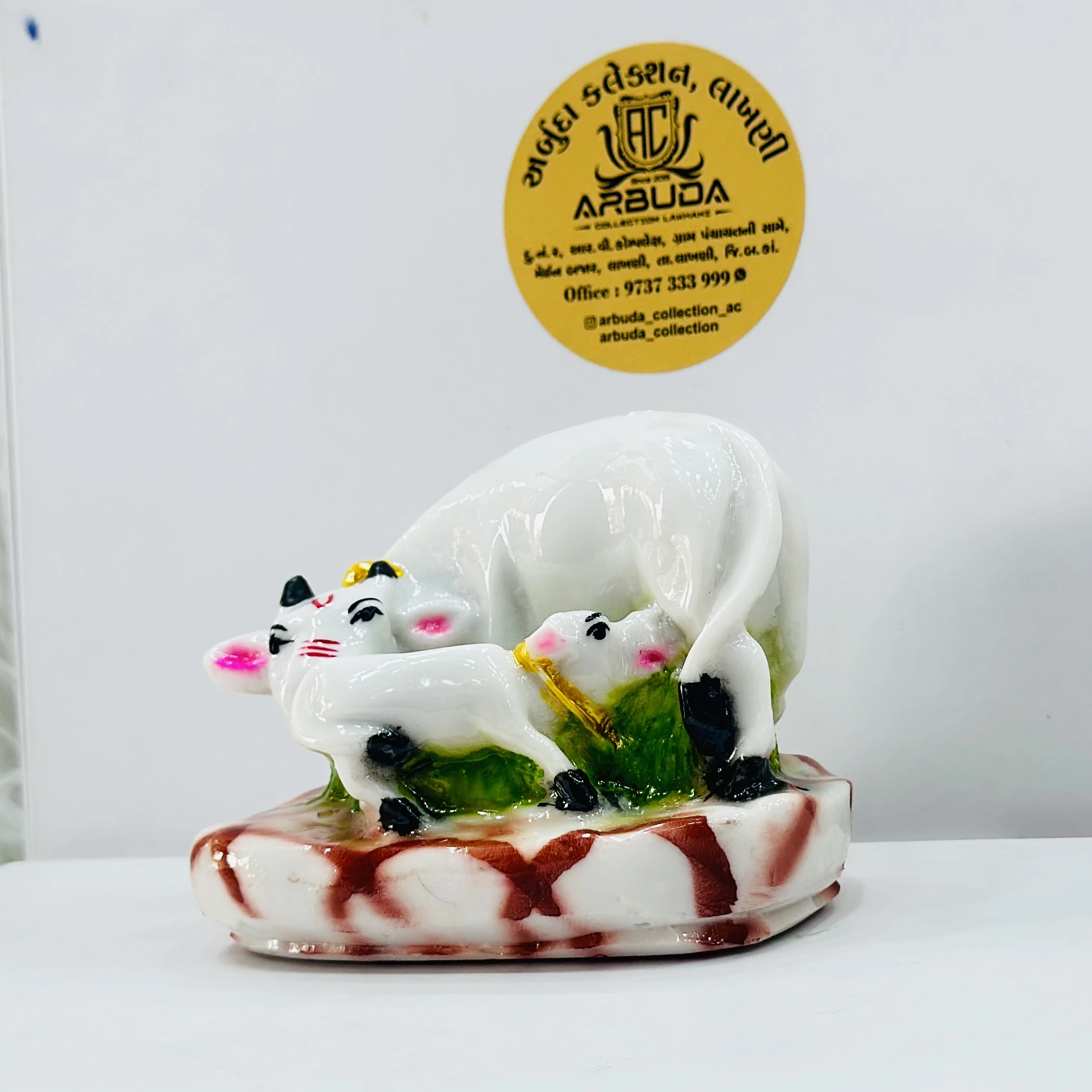 Kamdhenu Cow with Calf statue