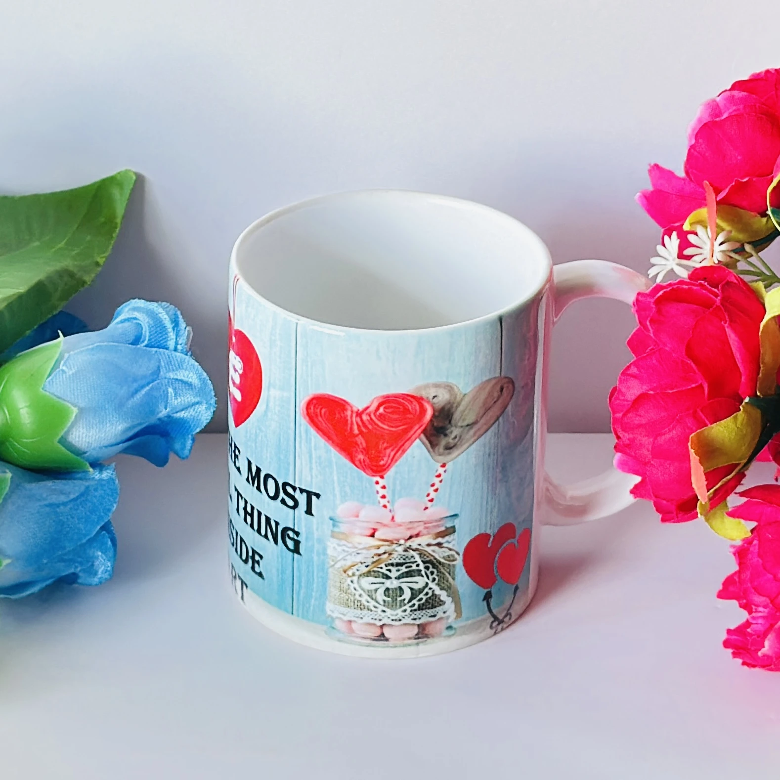 White ceramic coffee mug…. LHG20H