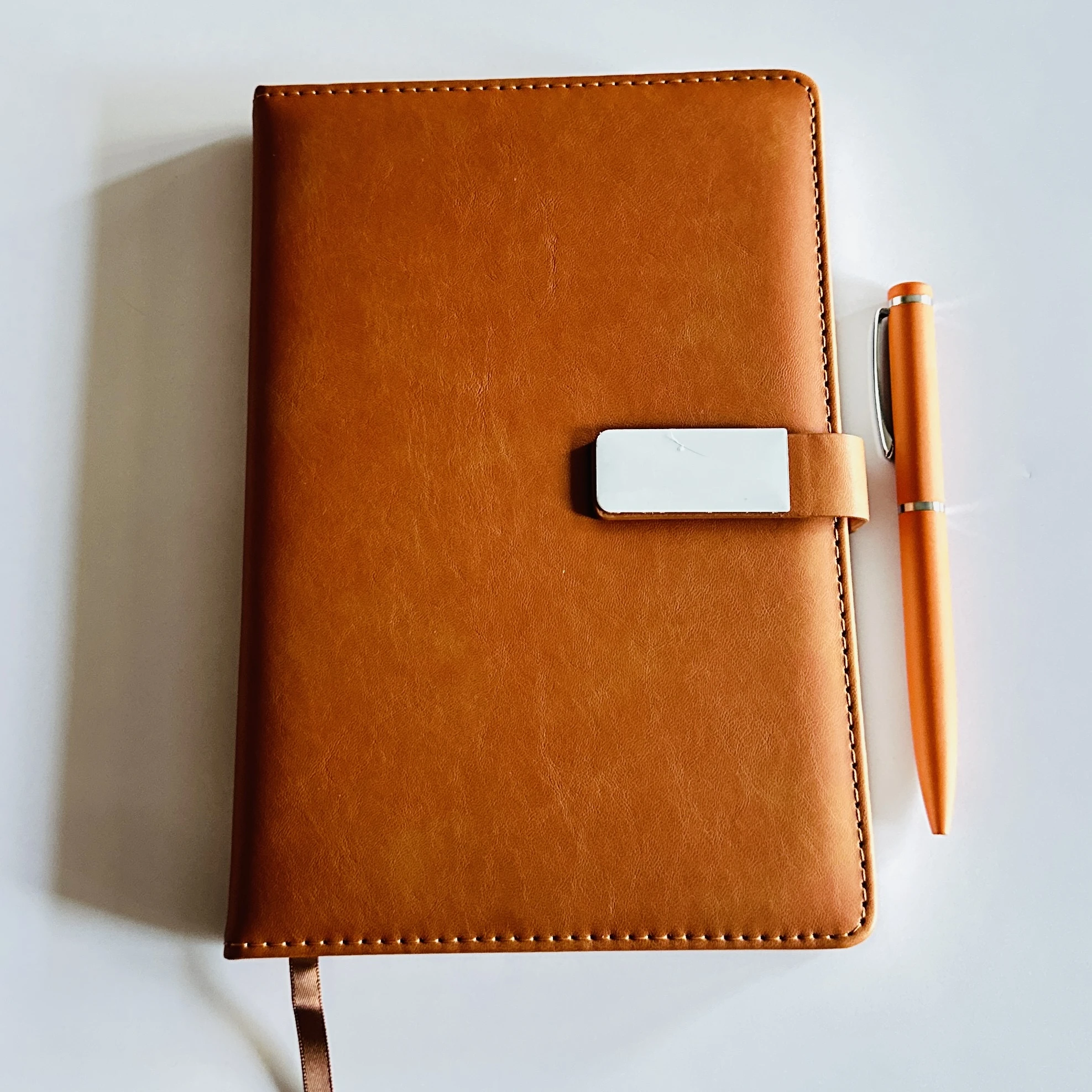 SWISS HORN artificial PU leather diary