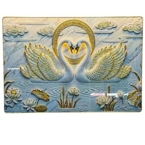 3D swan wall art decor piece…. M494LN