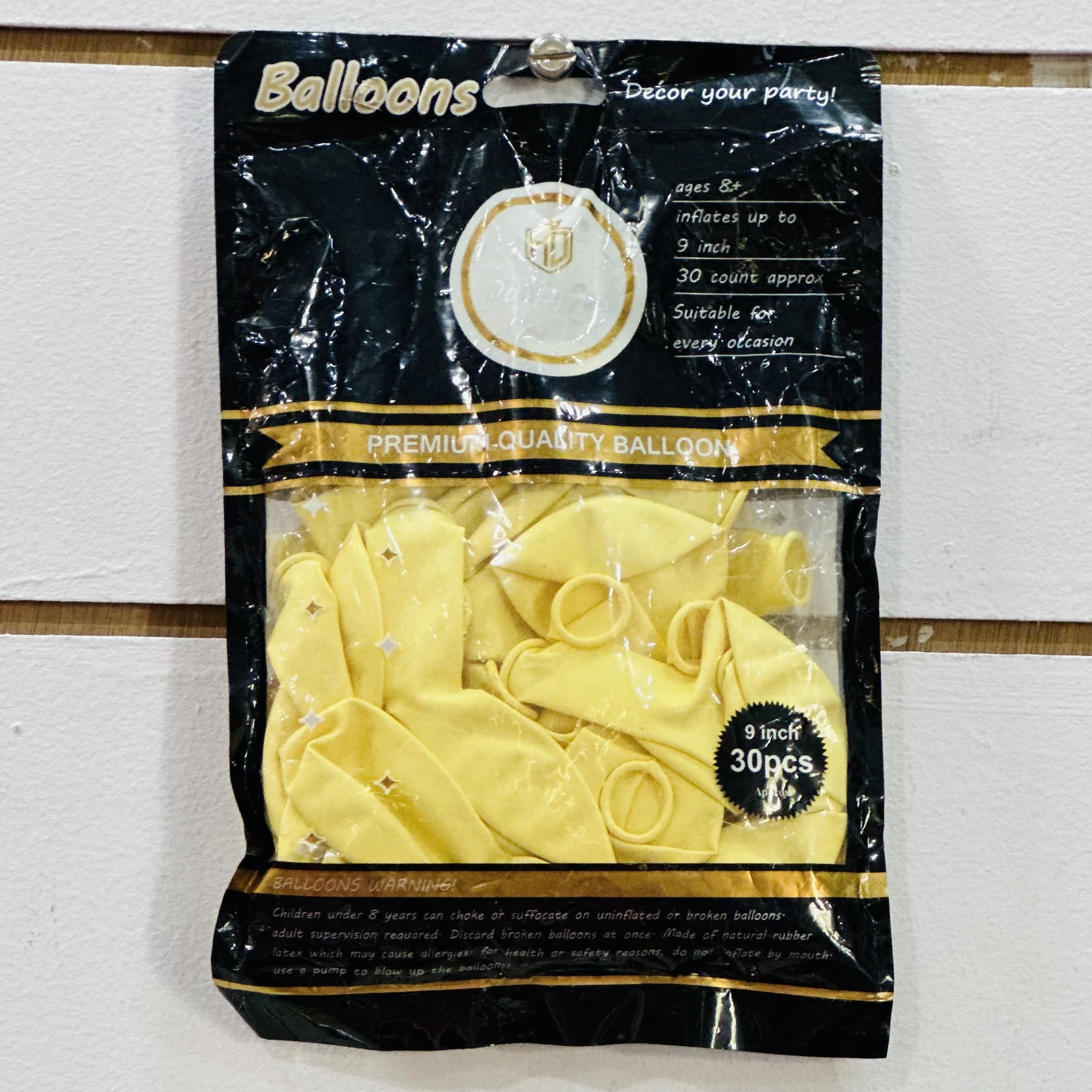 Package of HD PartyPal Professional Metallic Balloons.
