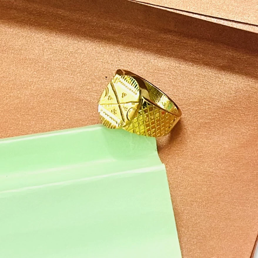 Male 22K 10g Men Gold Ring