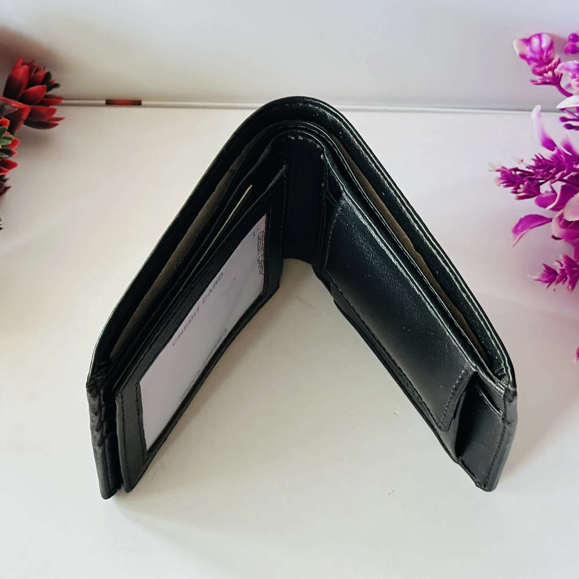 Black Louis Vuitton bifold wallet
