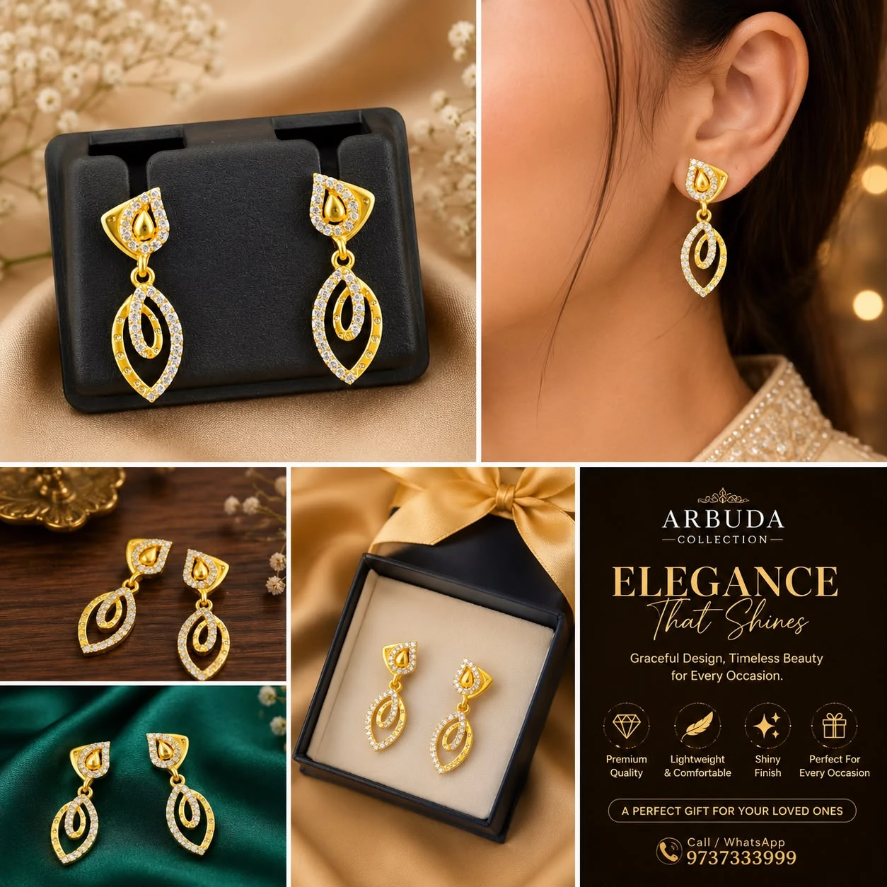 Joyalukkas 22K gold earrings