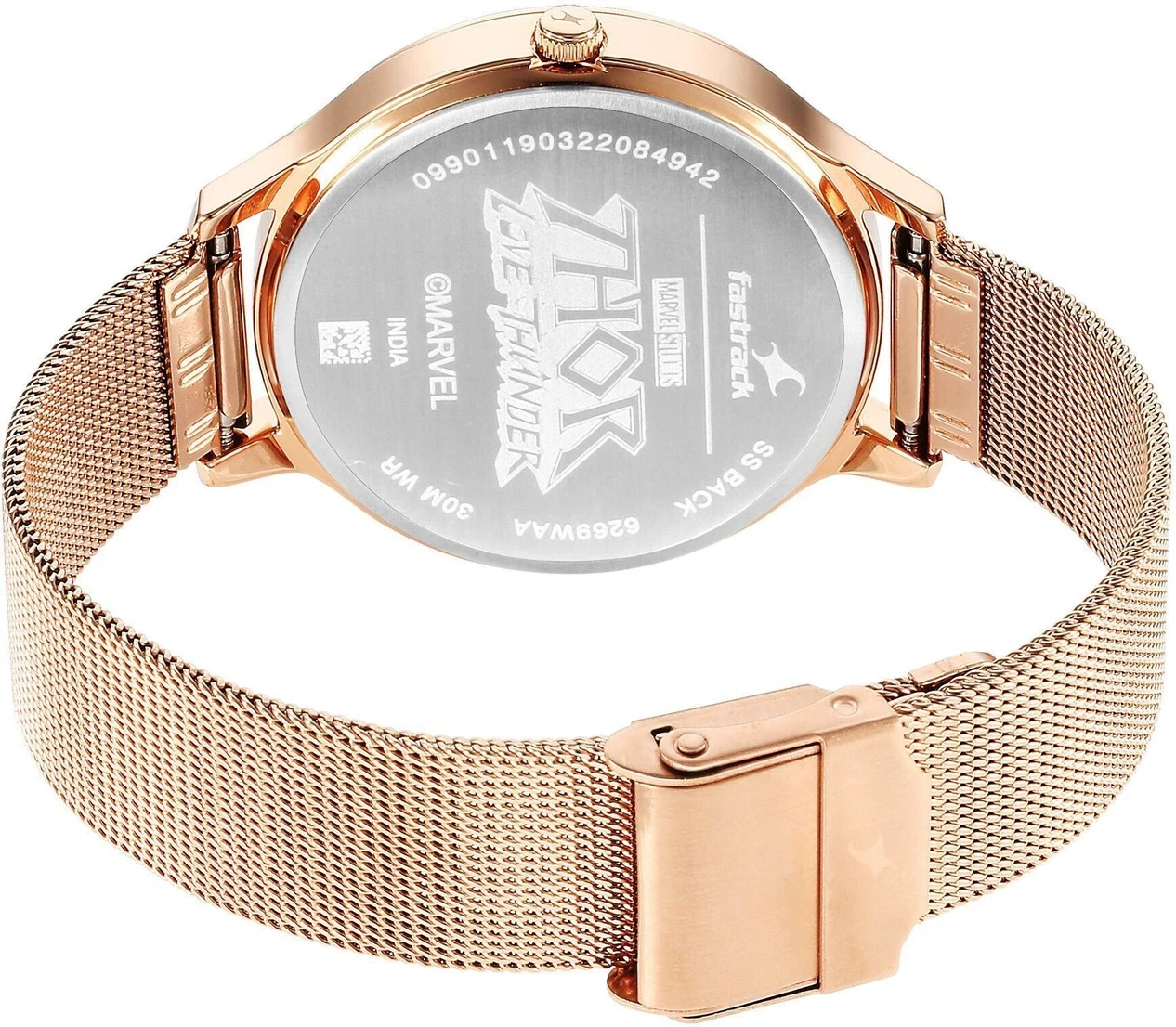 Fastrack Thor White Dial Rose Gold Stainless Steel Strap Analog Watch  - For Girls NT6269WM01