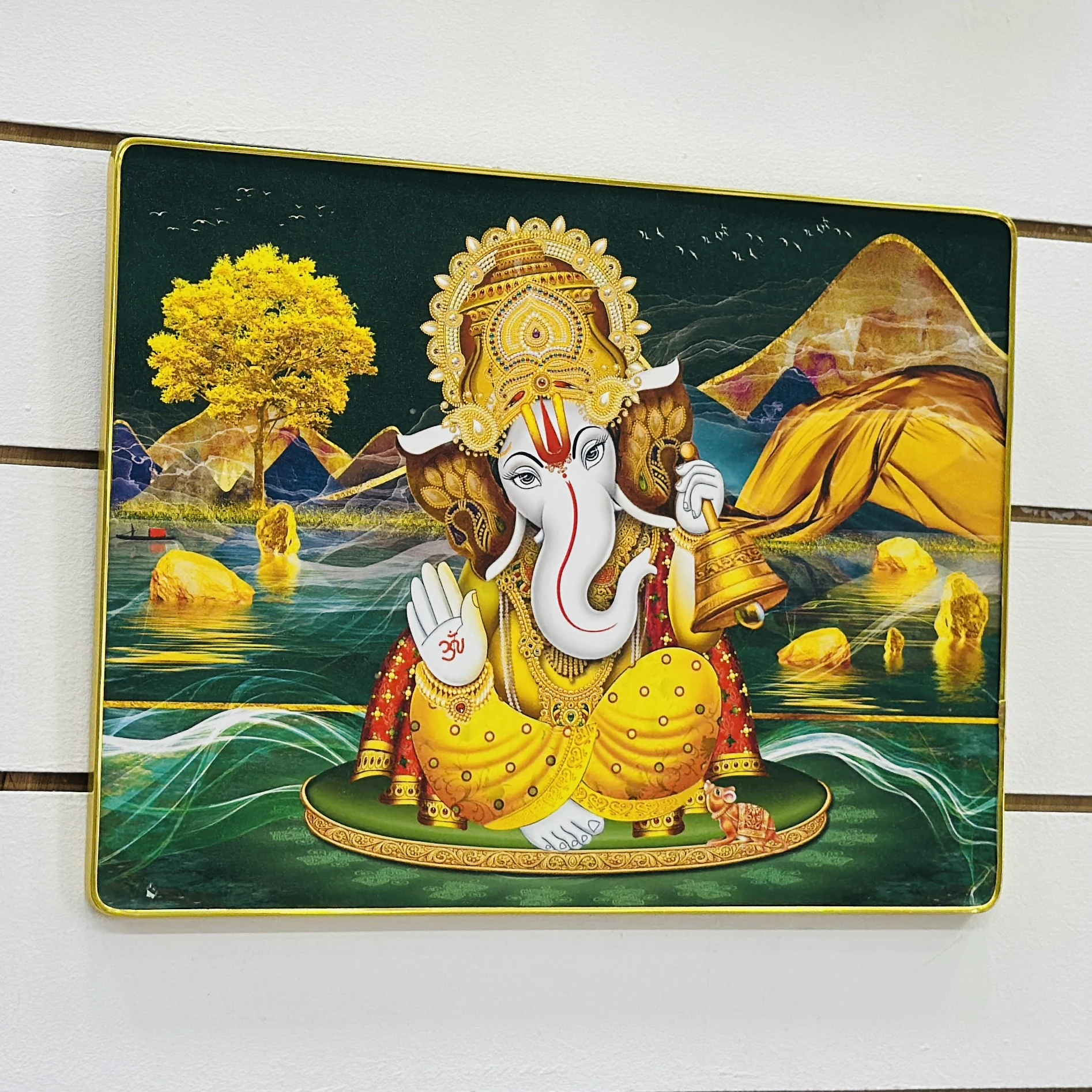 Lord Ganesha religious photo frame or painting….. IK9IL2
