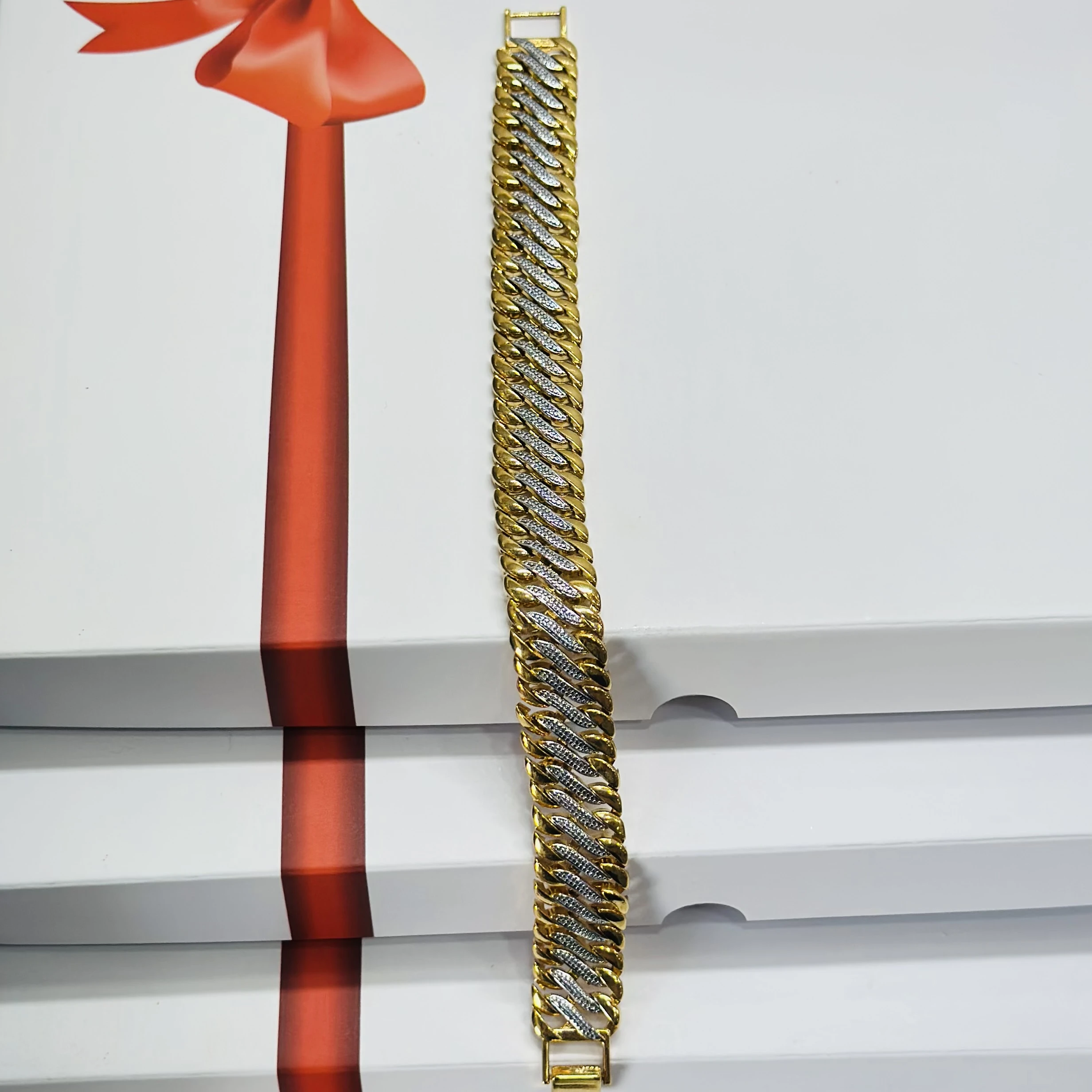 1 GRAM GOLD DIAMOND BRACELET FOR MEN