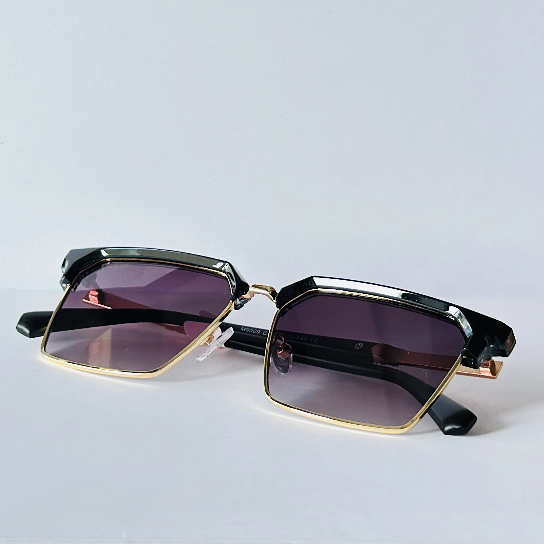 sunglasses feature a distinct metal frame
