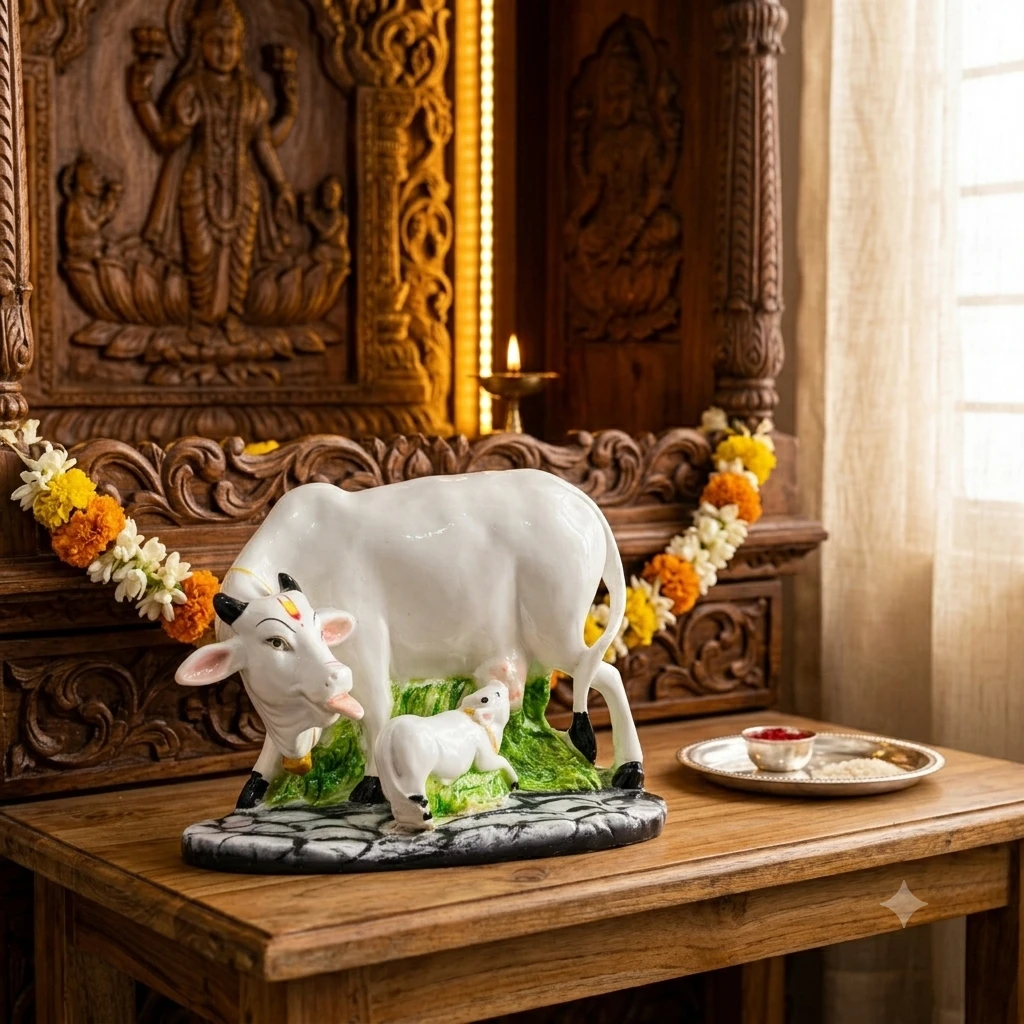 Kamdhenu Cow murti