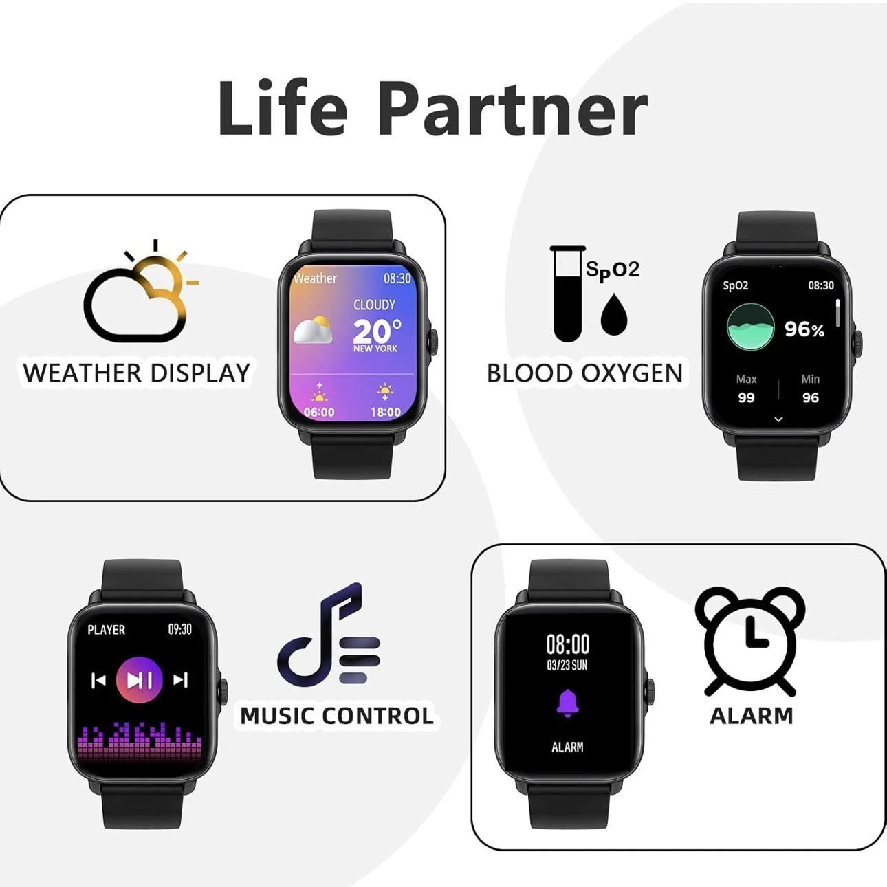 Timestone Spear Fit Prime Series smartwatch.