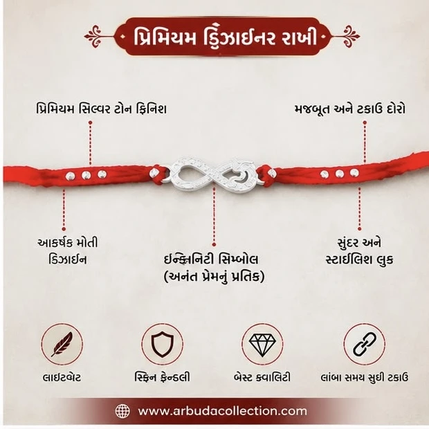 “ Premium Infinity Rakhi"