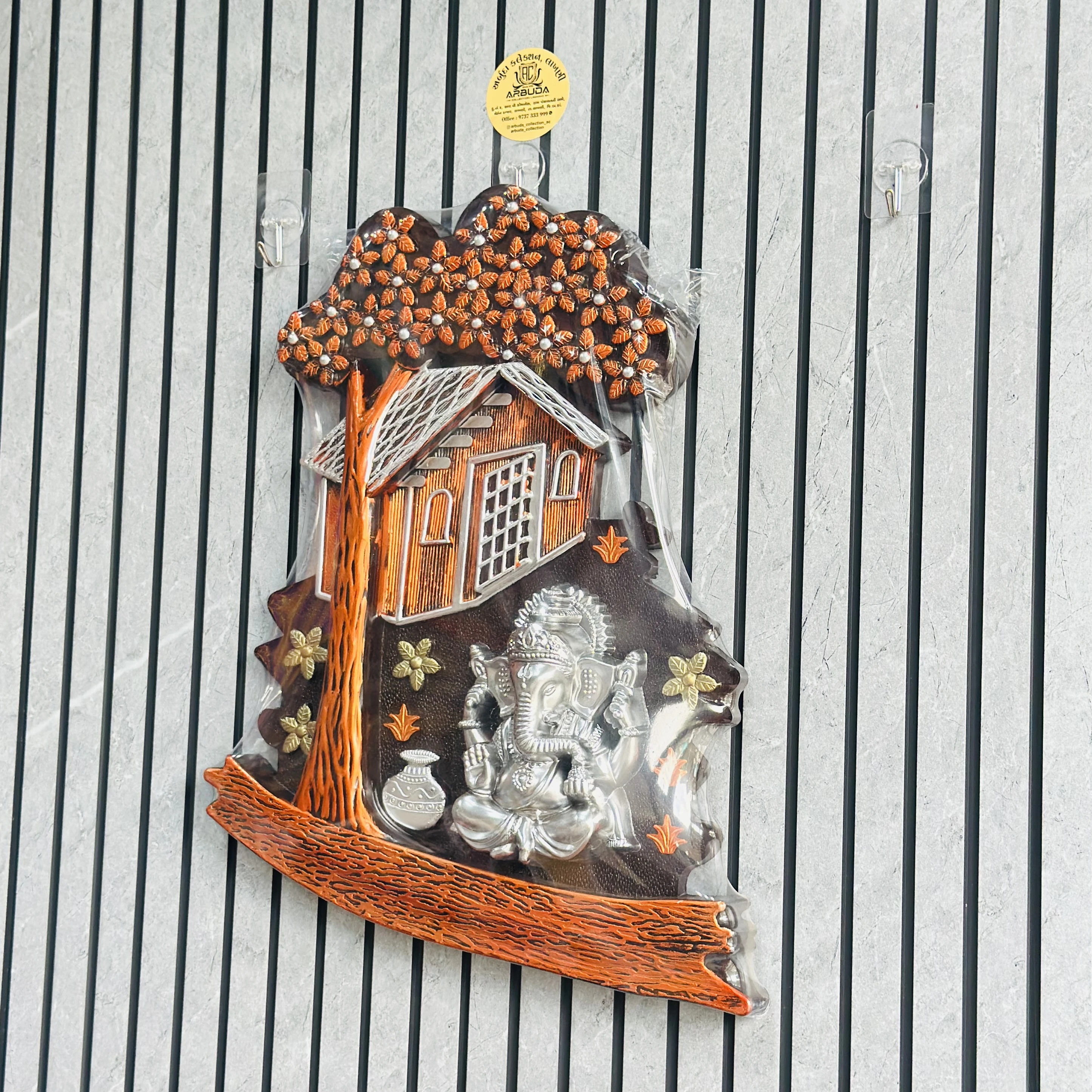 DESERT ART Iron Ganesha Wall Art(SKU-M3RLBV)