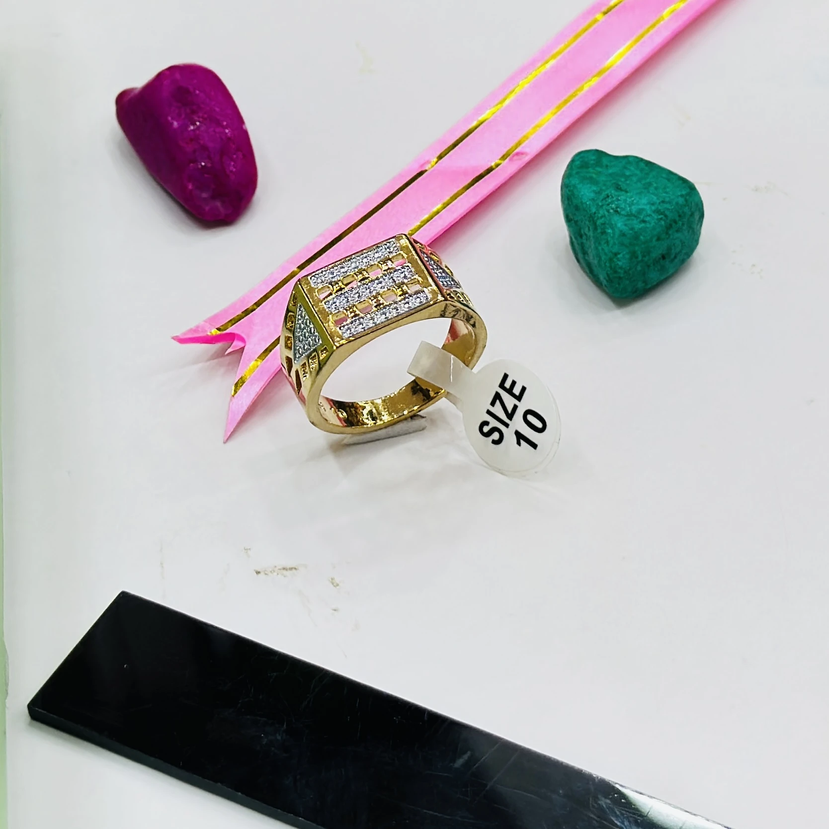 Gem Stone King 10K yellow gold ring