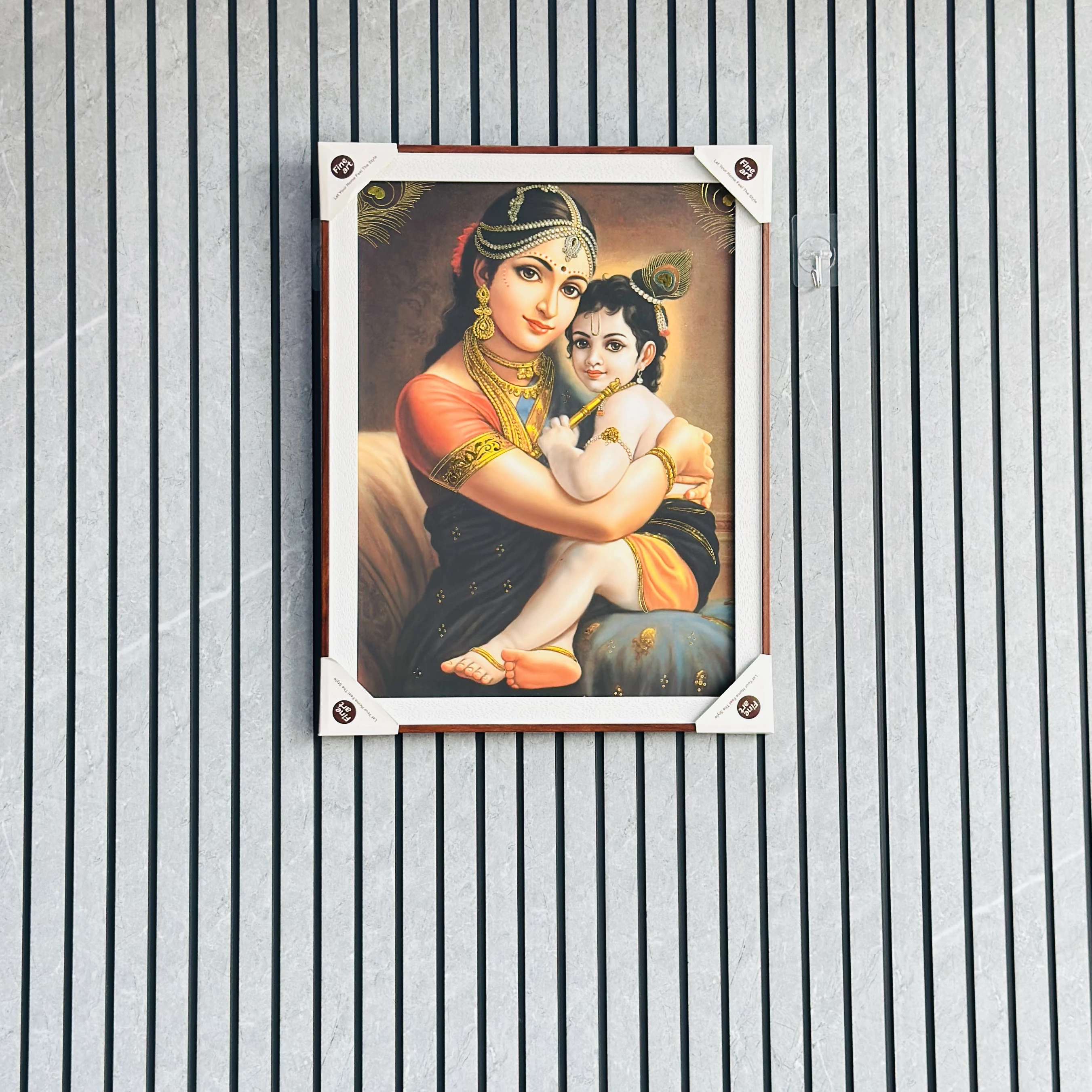 Mother Yashoda with baby Krishna. (SKU-DRJ9AX)