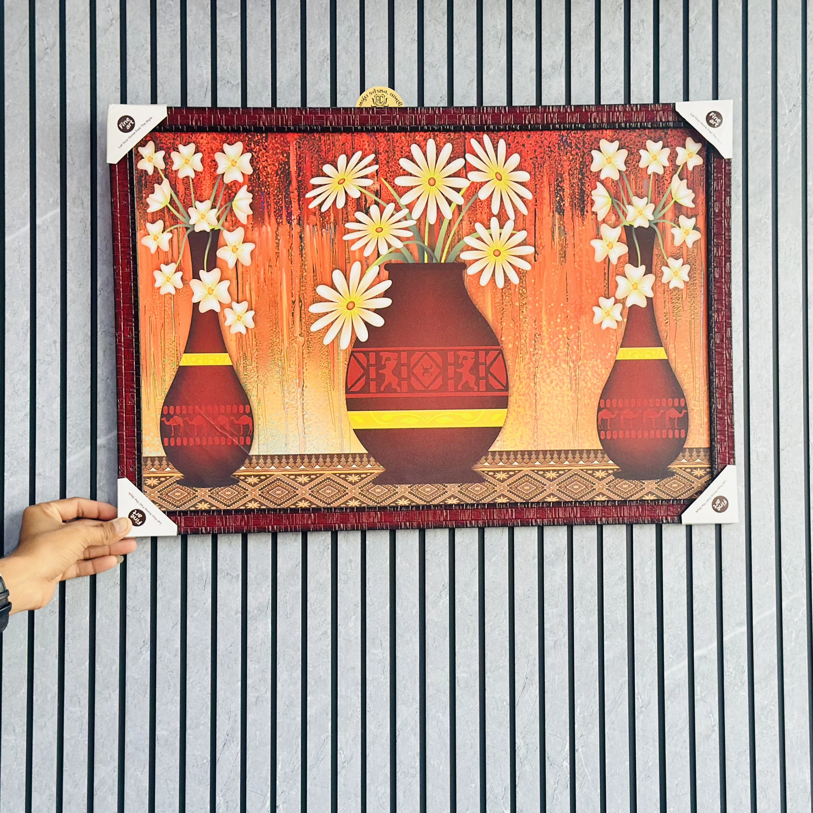 Flower Vase wall art painting ( SKU- 7KMI34)