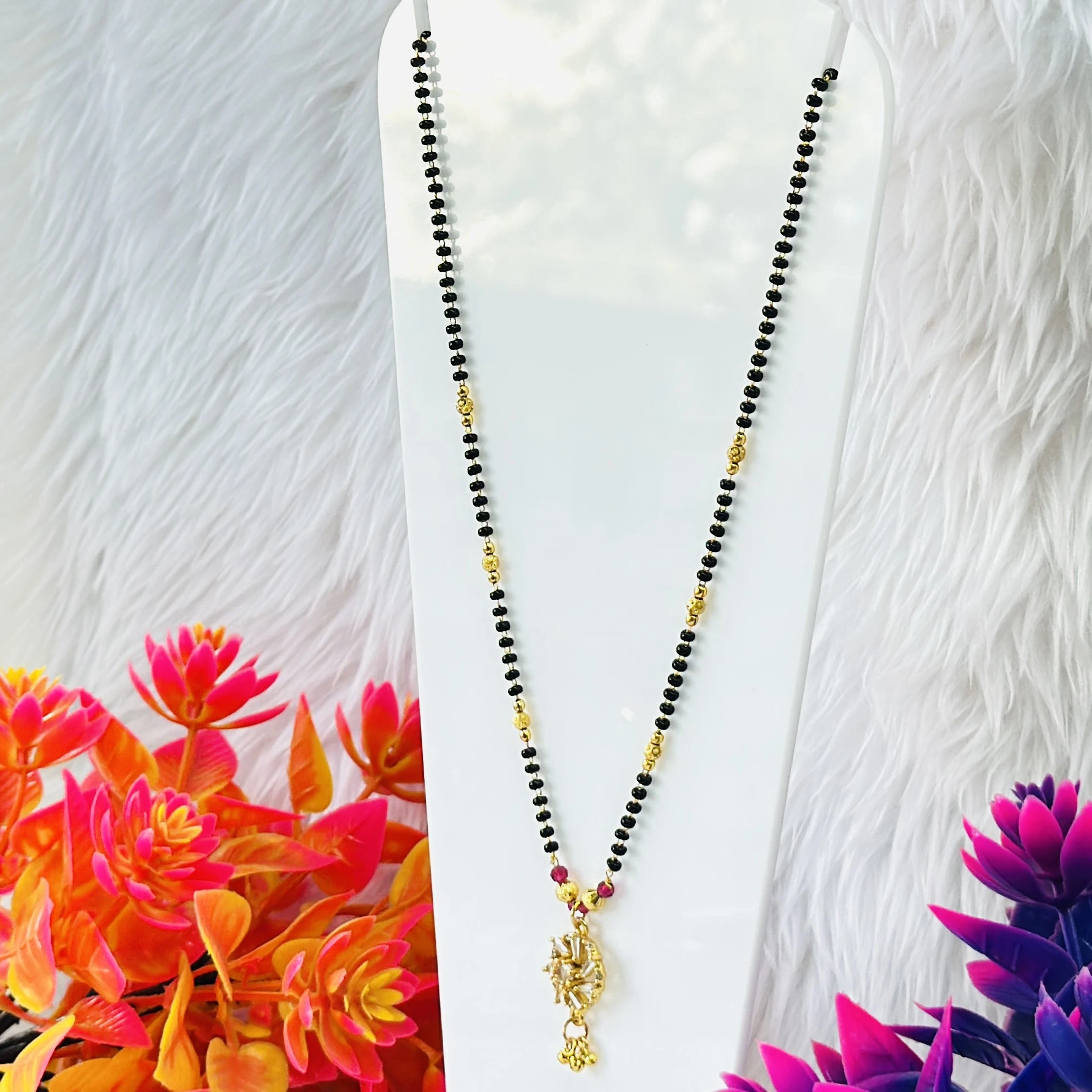 Gold plated mangalsutra