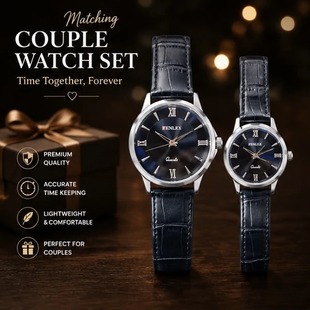 Elegant Matching Couple Watches