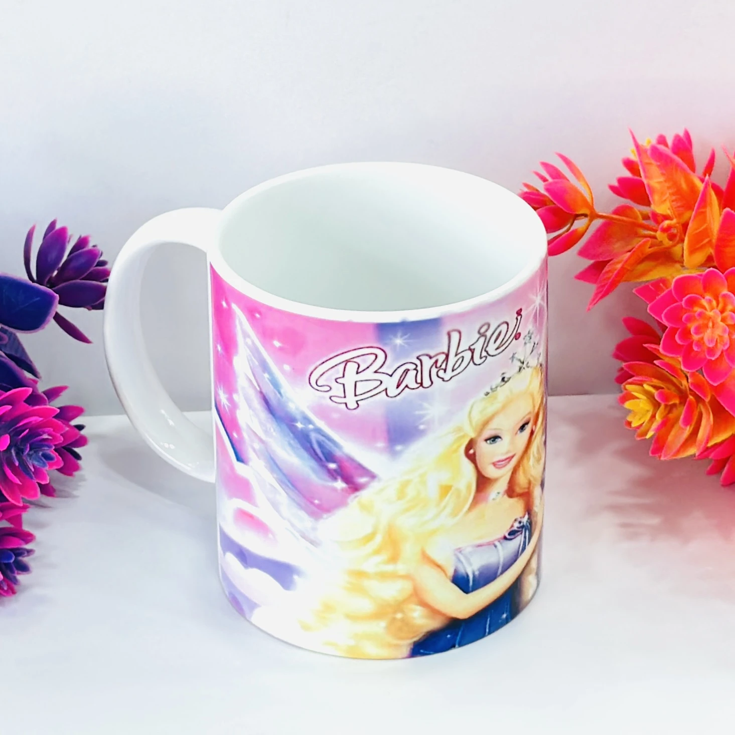 Ceramic Barbie printed coffee mug…. IZWZHR