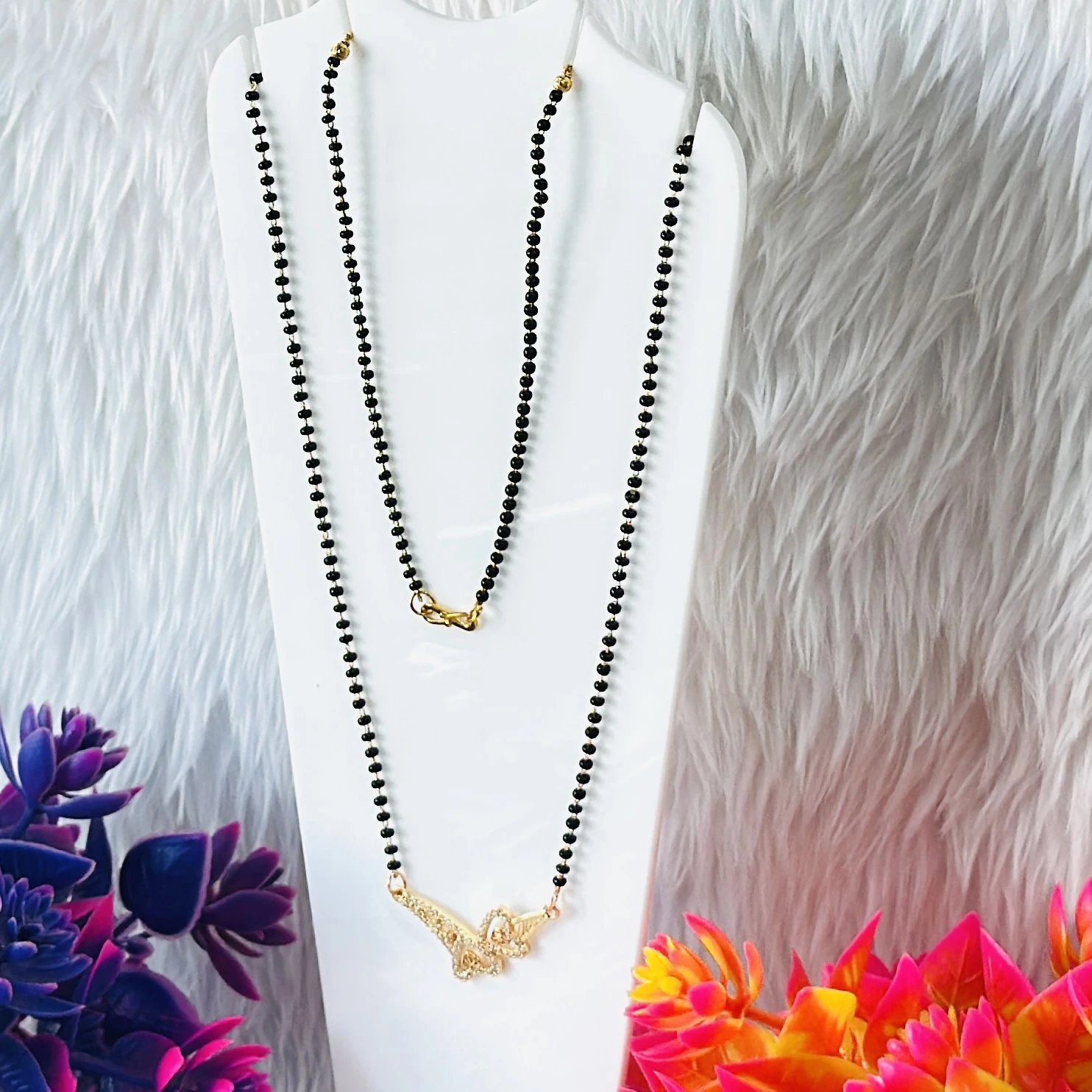 Gold plated mangalsutra