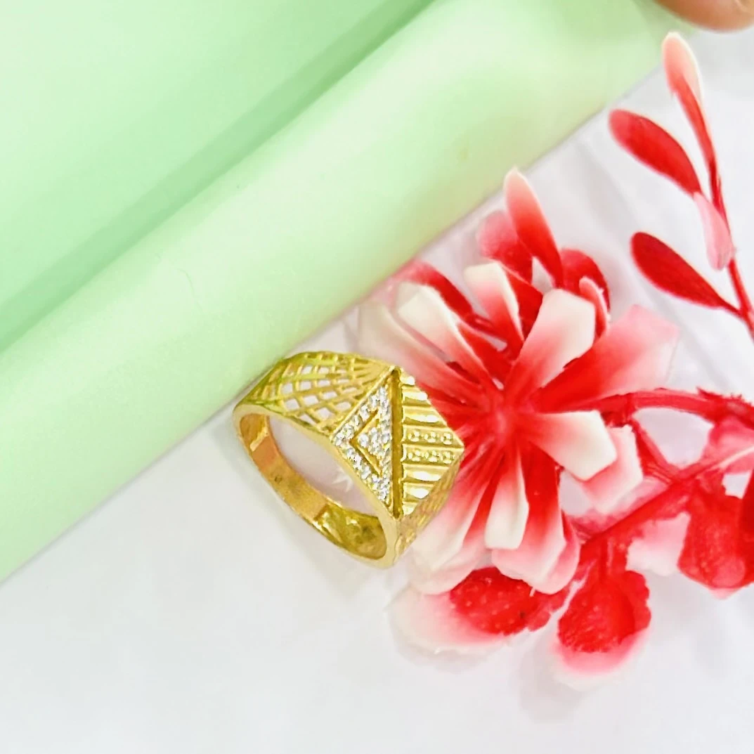Gold plated men's ring