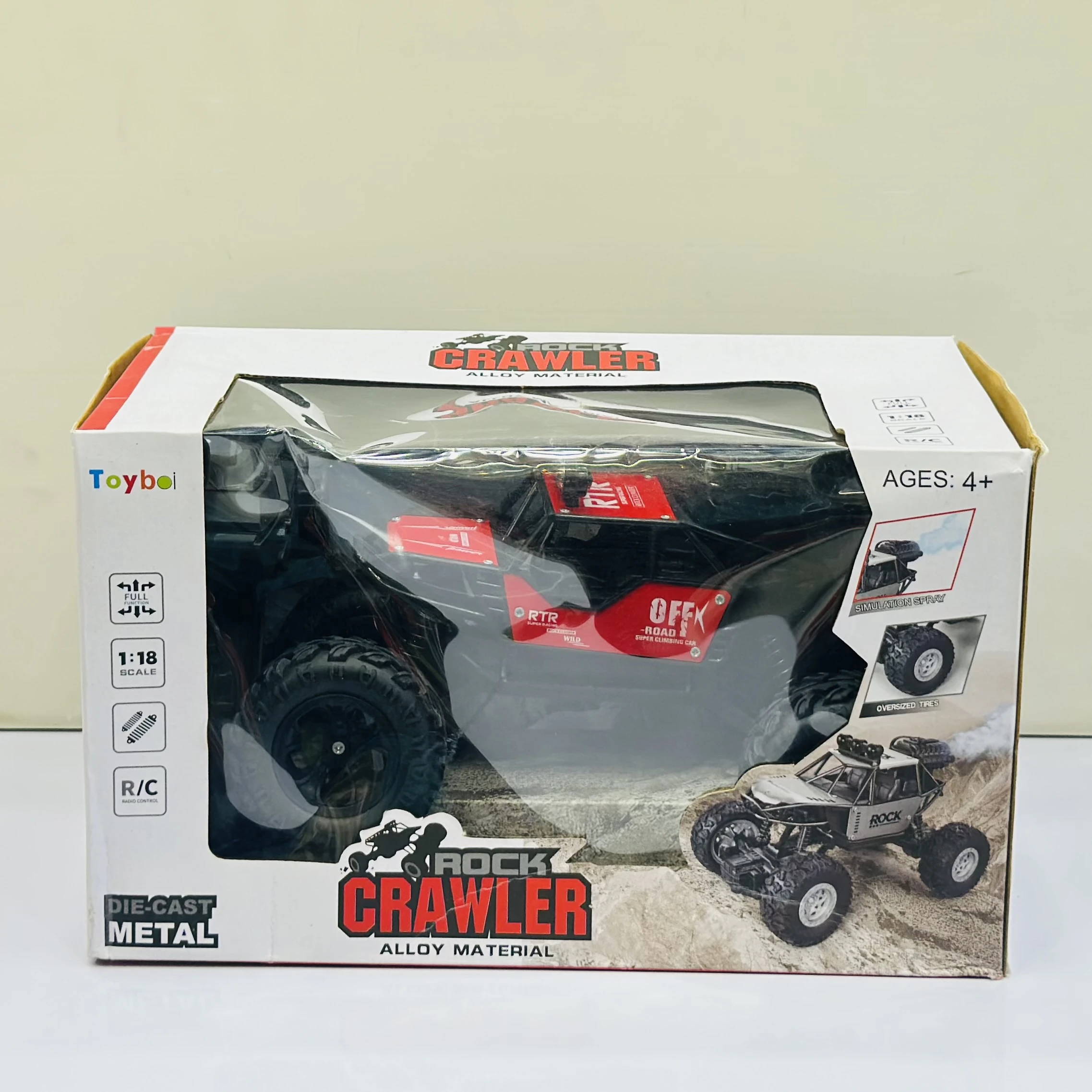 Toybei Rock Crawler 1:18 scale remote control car.